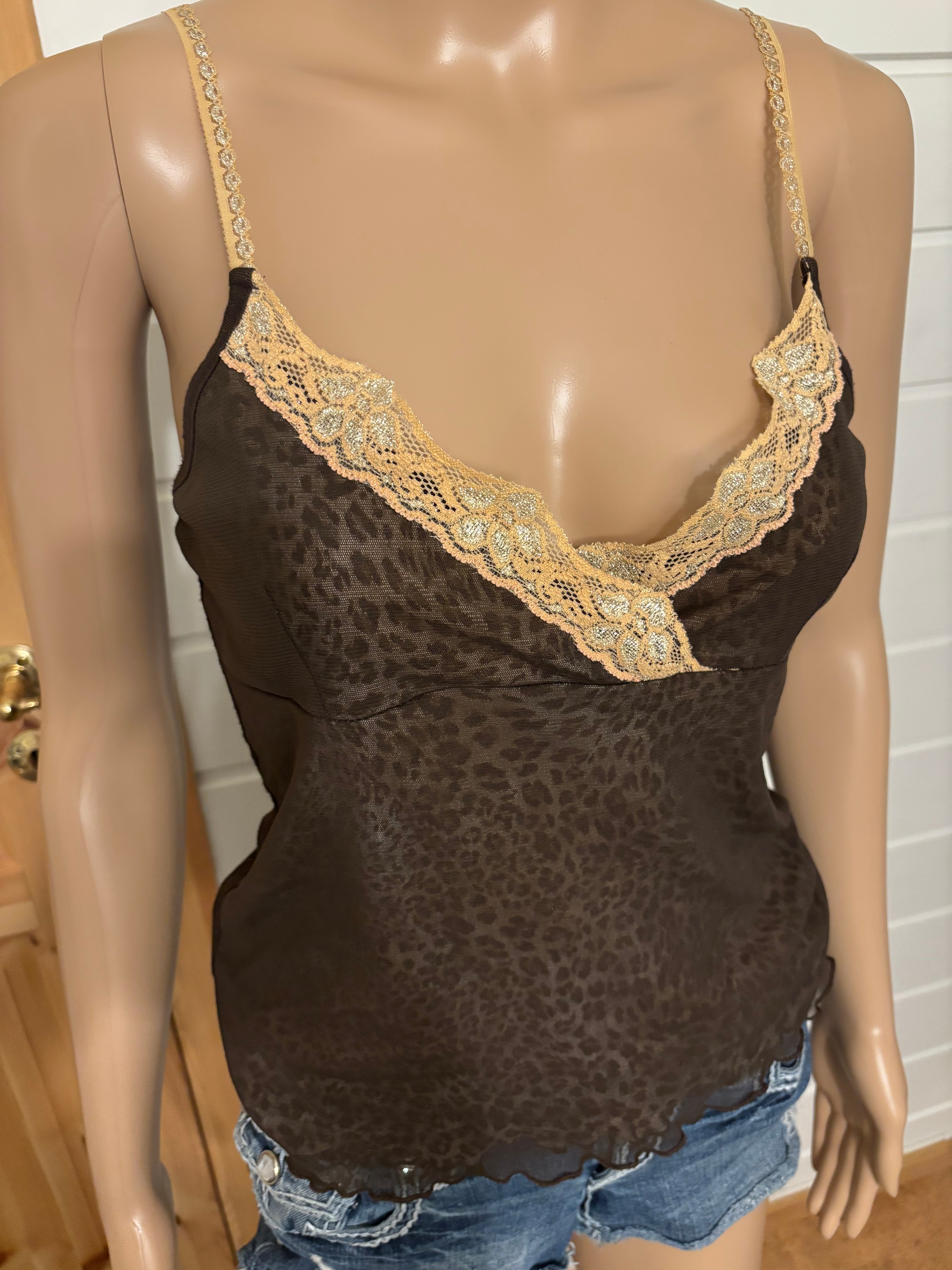 Leopard Print Topp Blonder