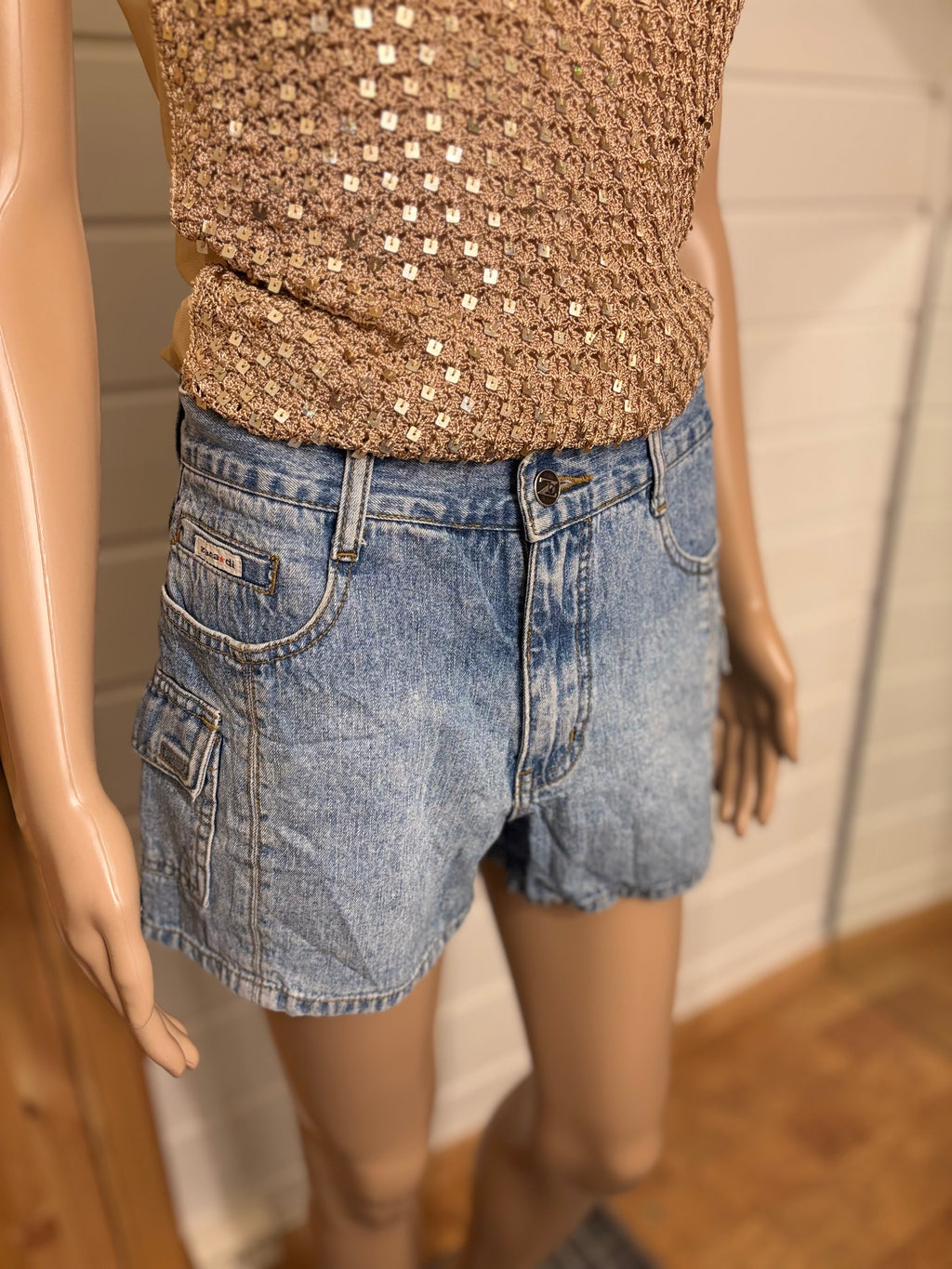 Lyseblå Denim Shorts