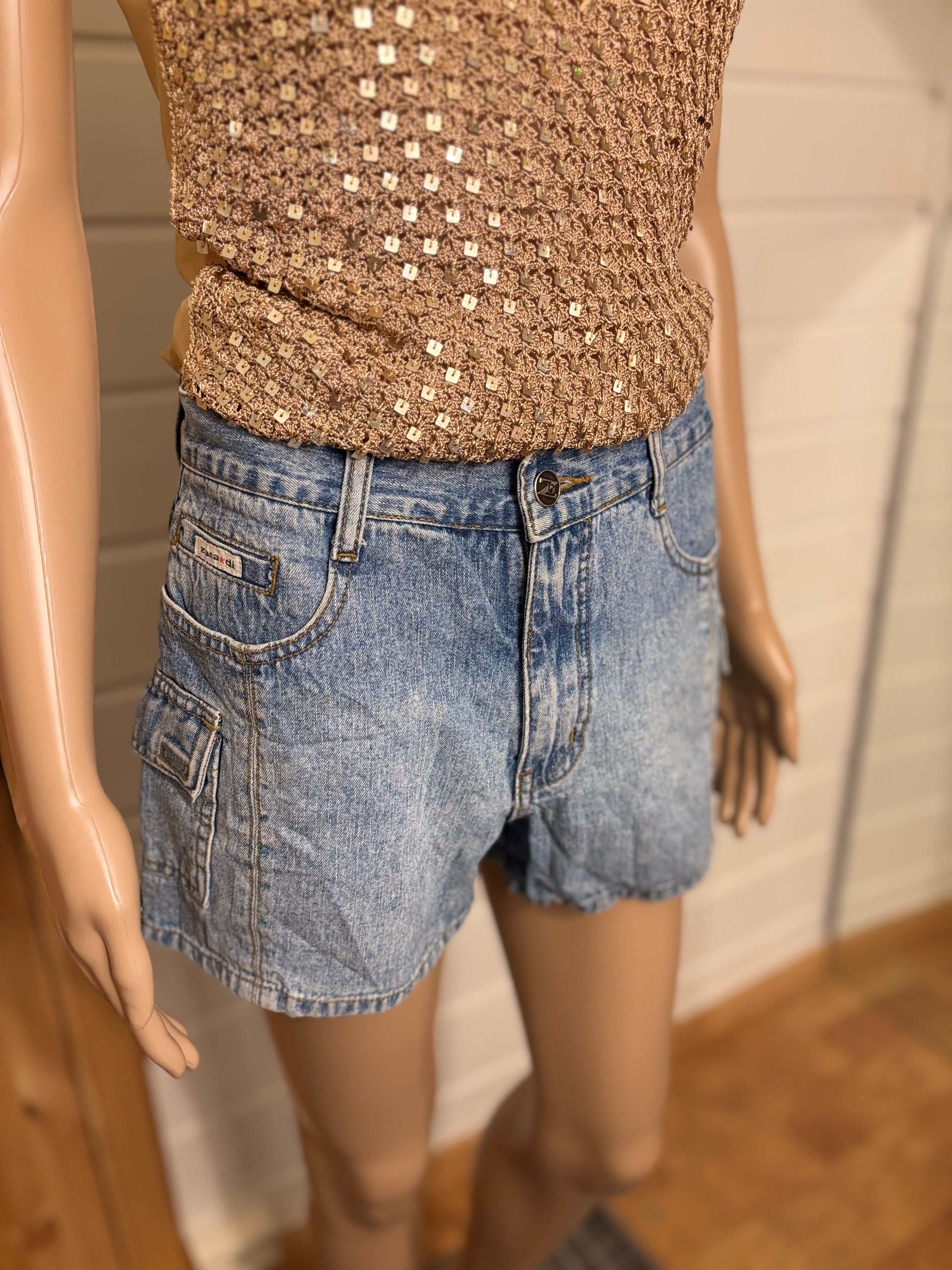 Lyseblå Denim Shorts