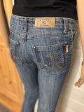 Vintage Jeans Sleng Pyntede Lommer