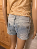 Y2K Lyseblå Denim Shorts