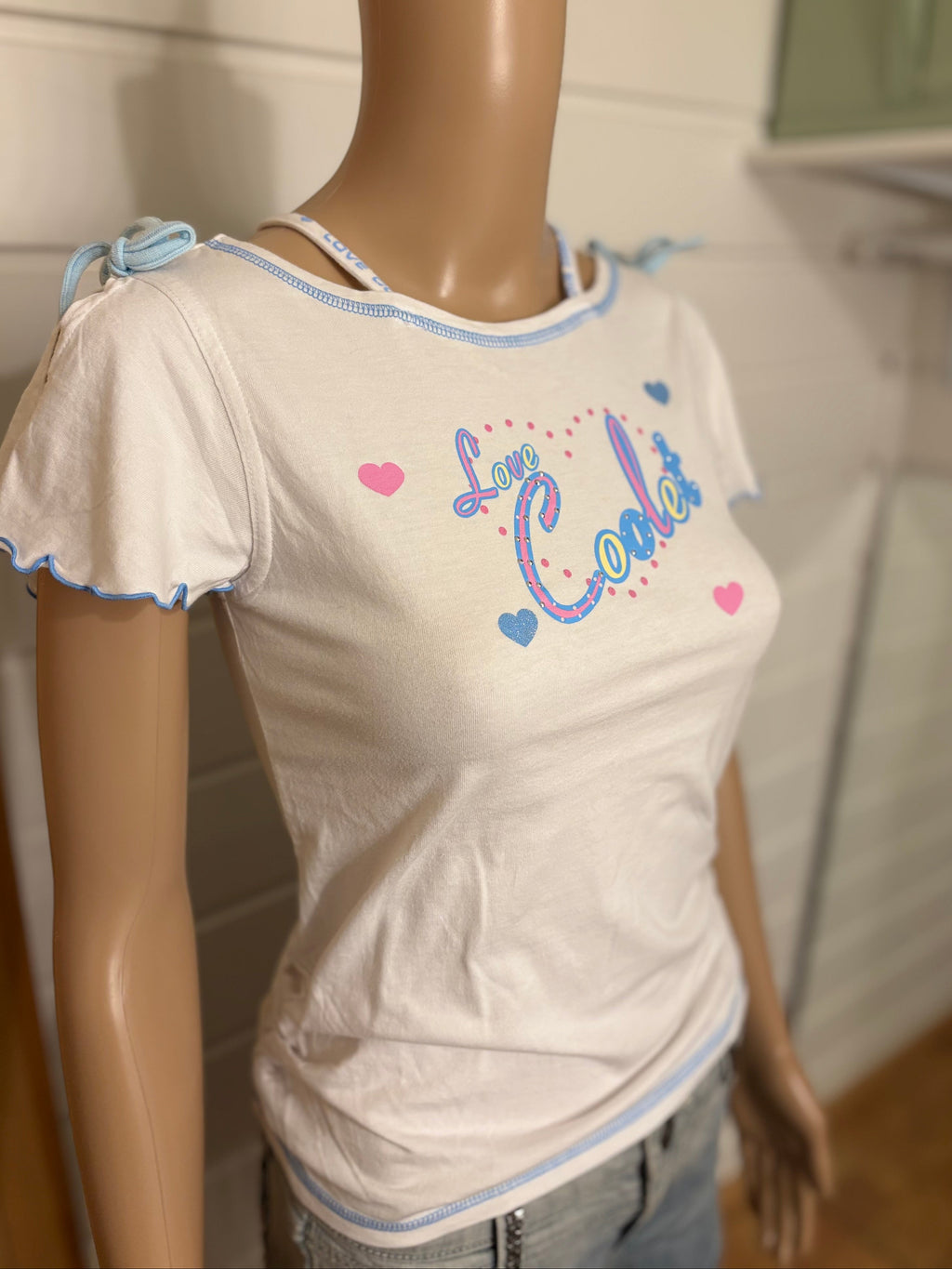 "Love Coolet" Hvit T-skjorte