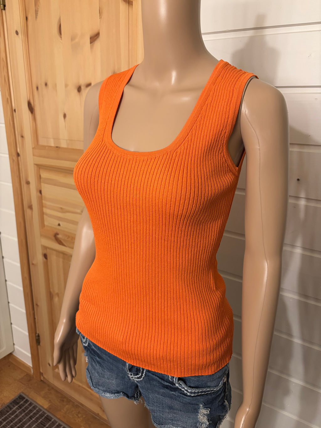MaxMara Oransje Strikket Topp