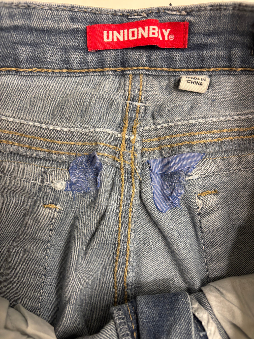 Vintage Jeans Bootcut Broderte Lommer