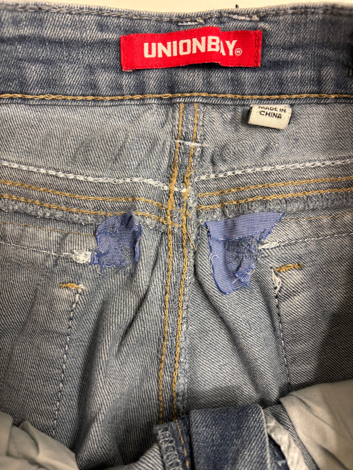 Vintage Jeans Bootcut Broderte Lommer