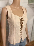 Beige Bomull Topp