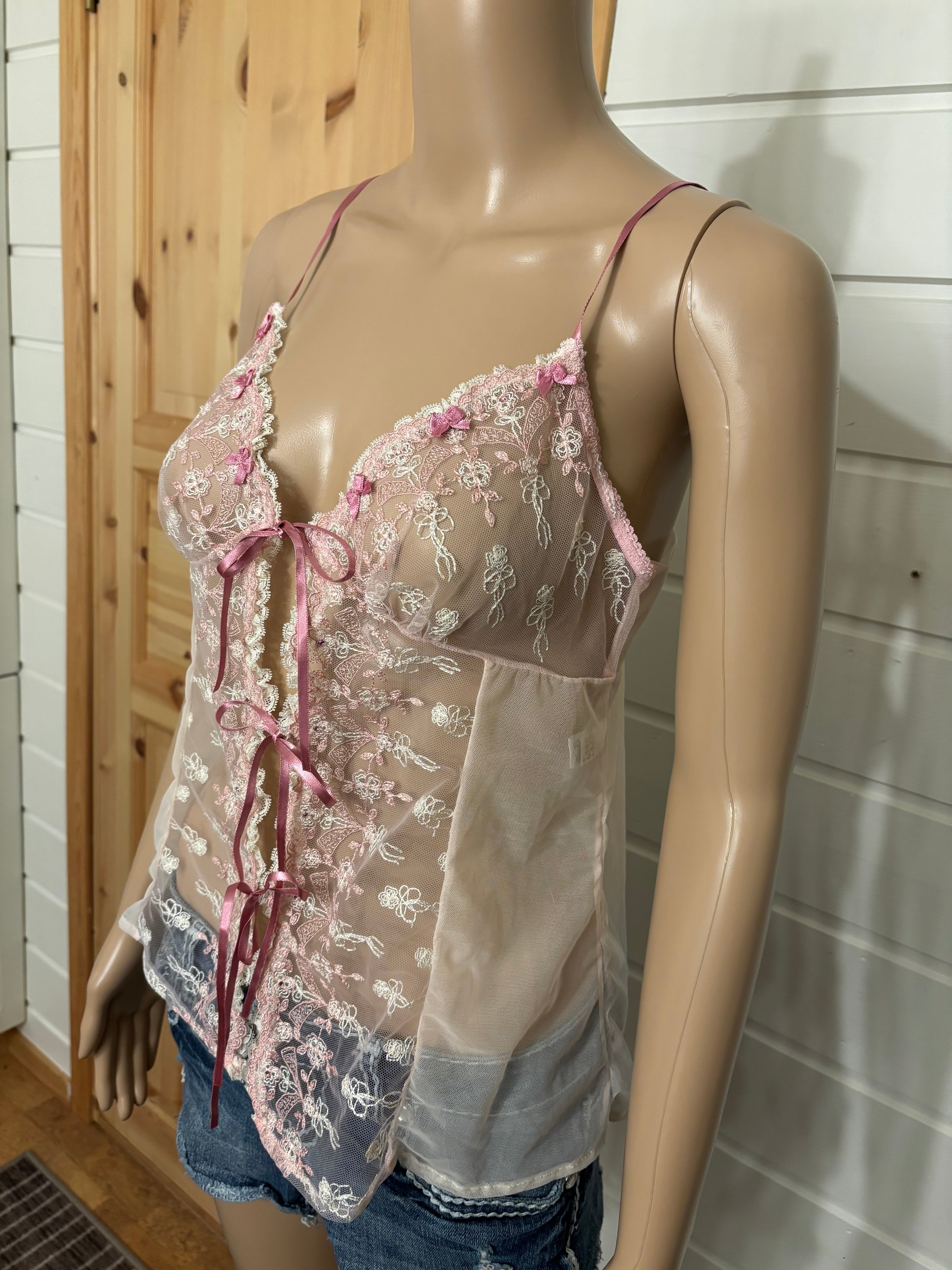 Lyserosa Mesh Topp