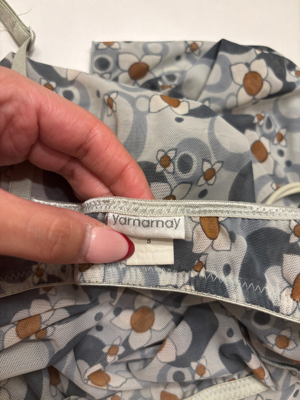 Mønstret Mesh Mini Kjole