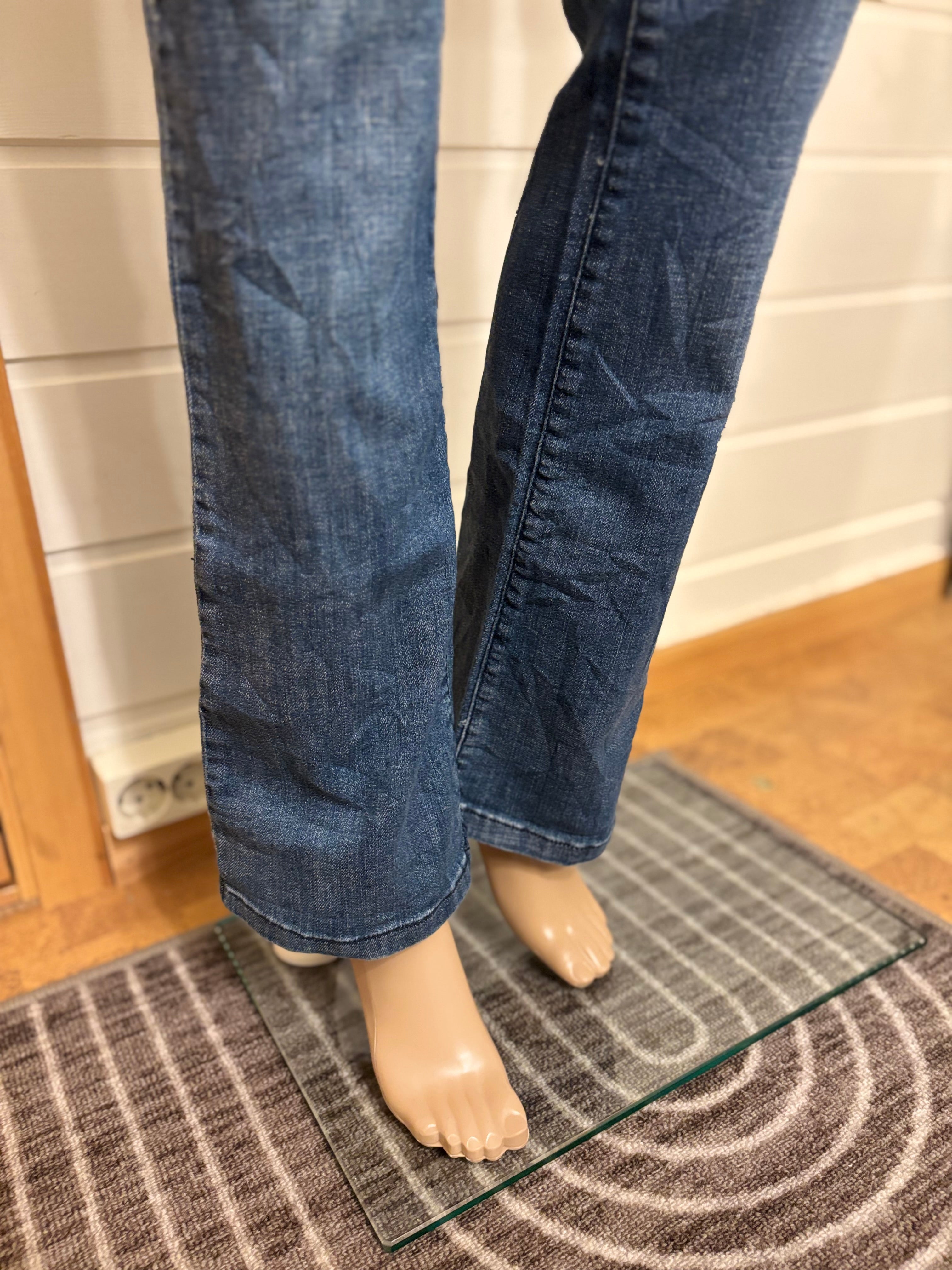 LA.IDOL Jeans Sleng Pyntede Lommer