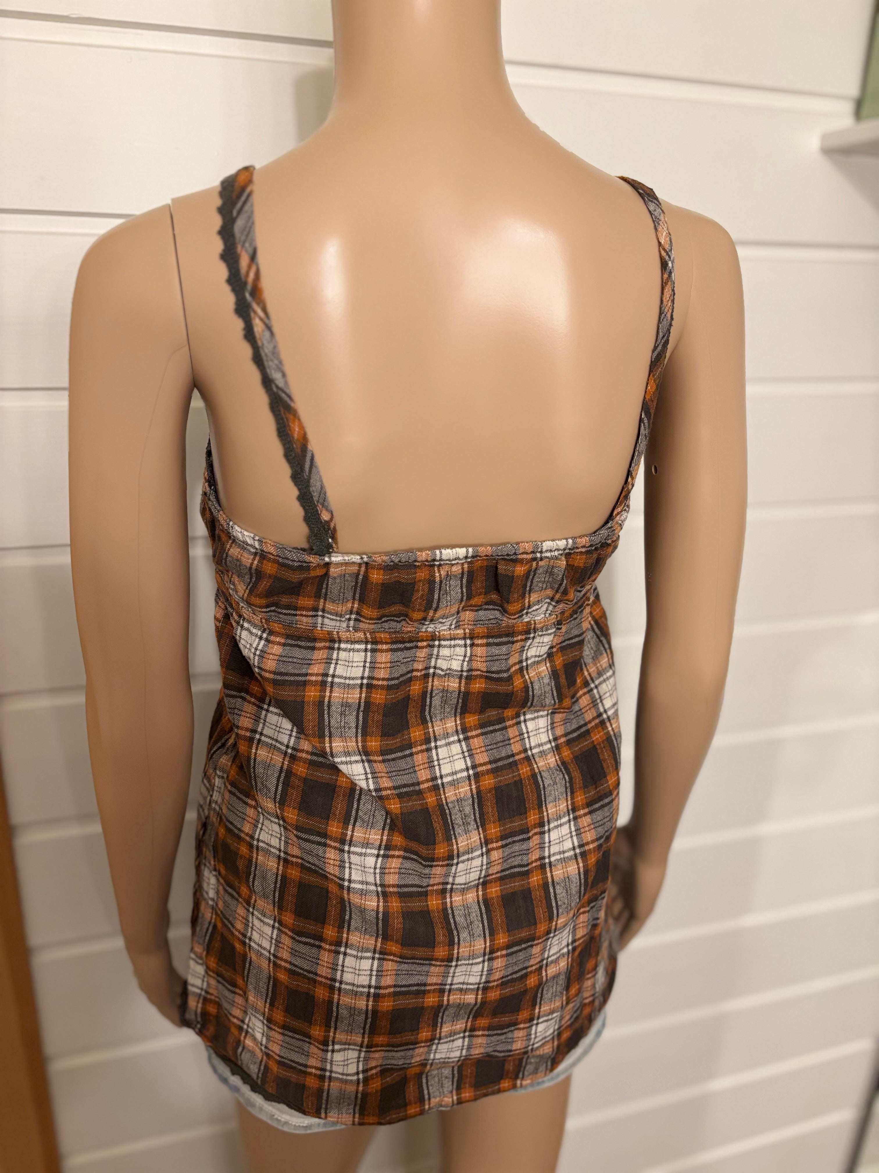 Rutete Topp Blonde Detaljer