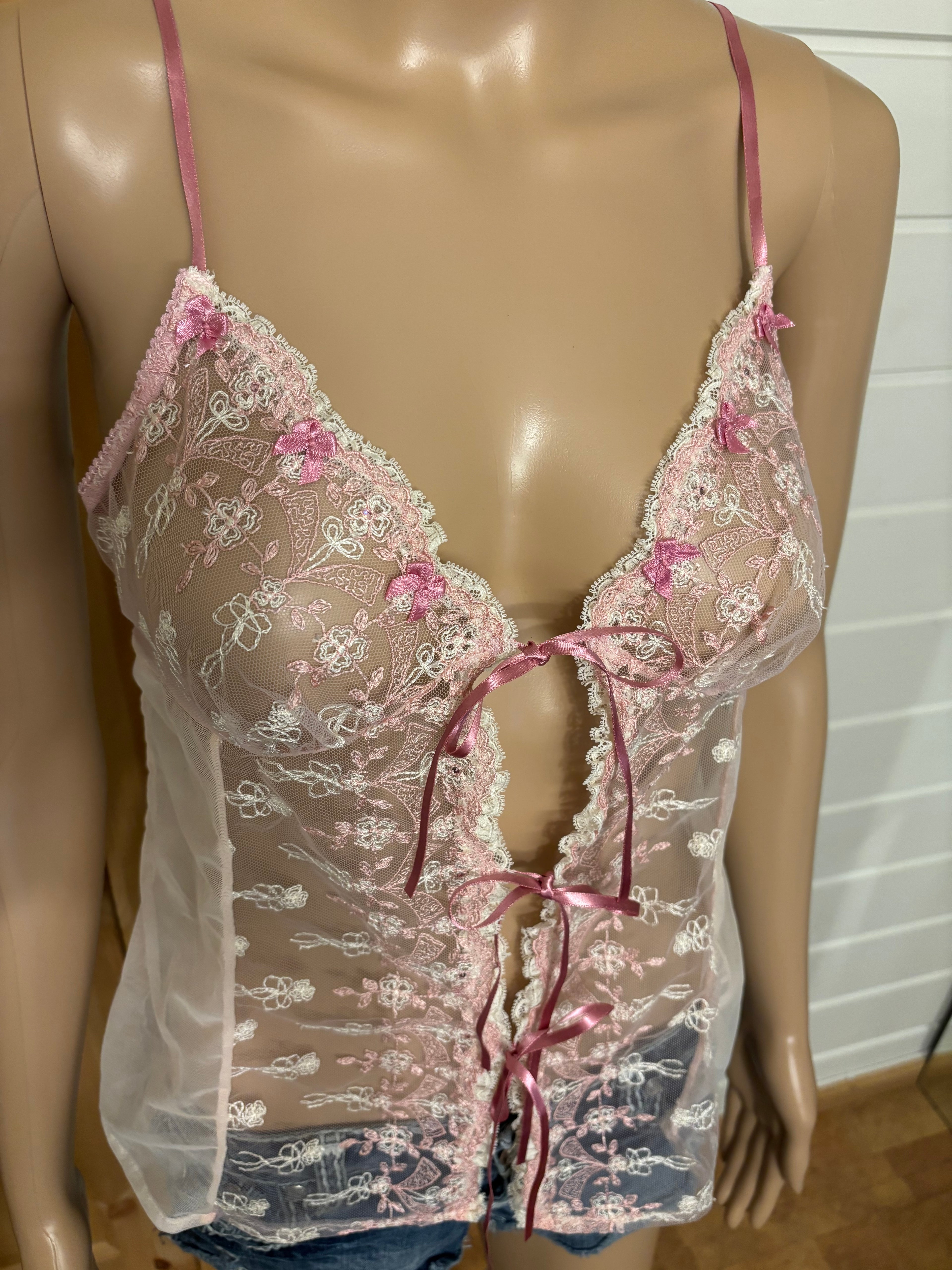 Lyserosa Mesh Topp
