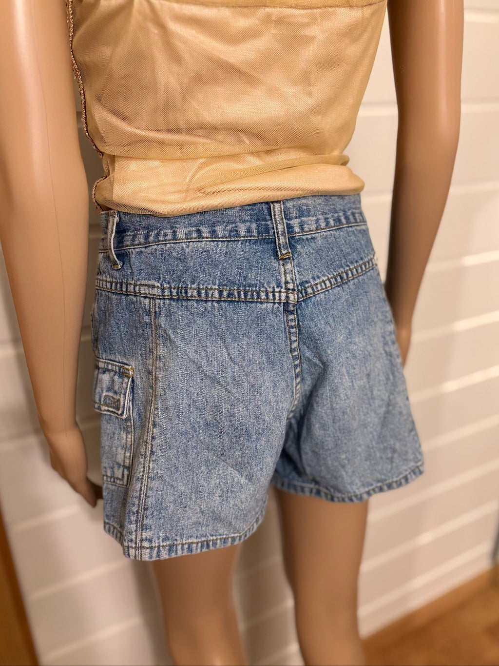 Lyseblå Denim Shorts