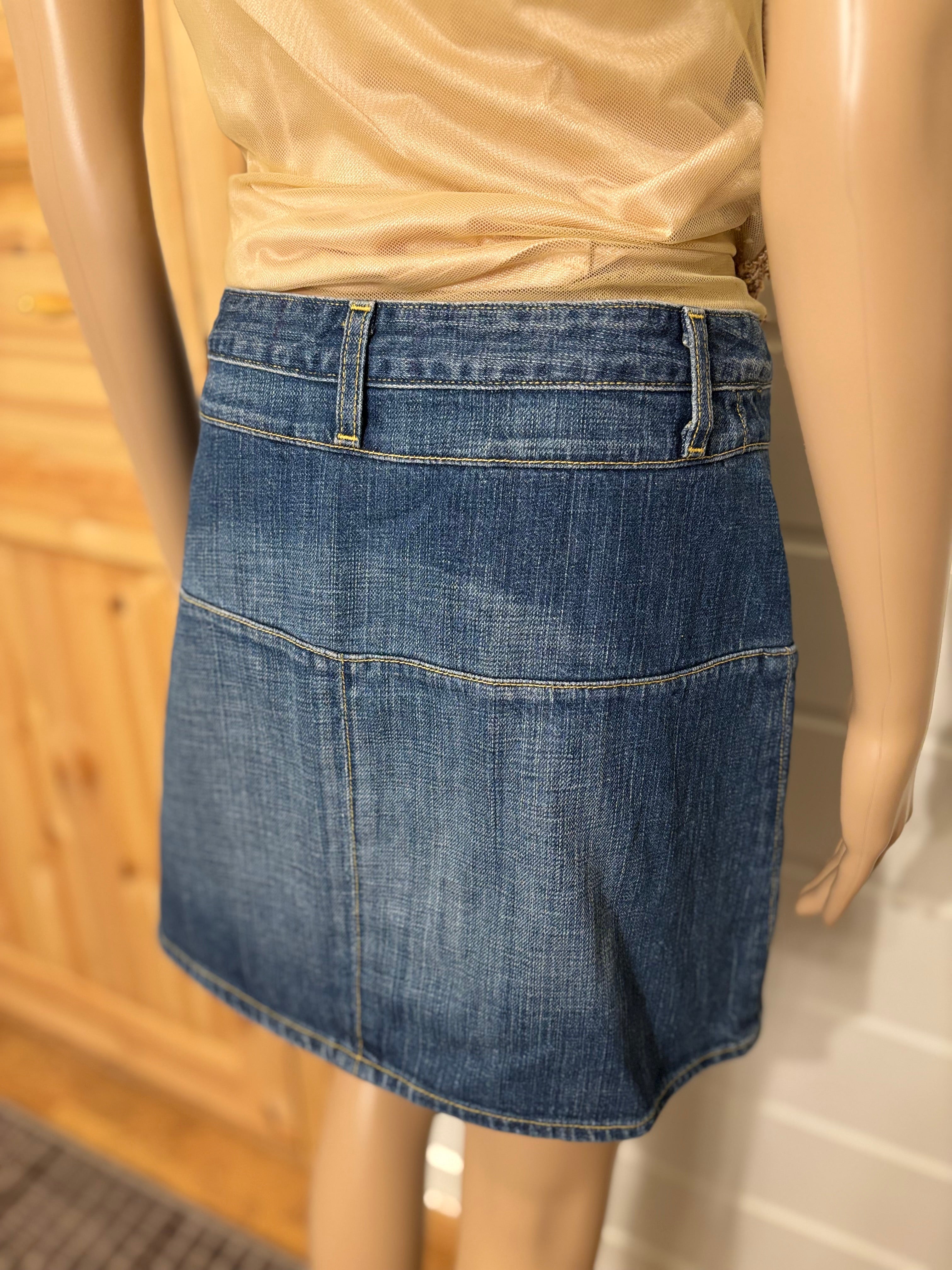 Mini Denim Skjørt