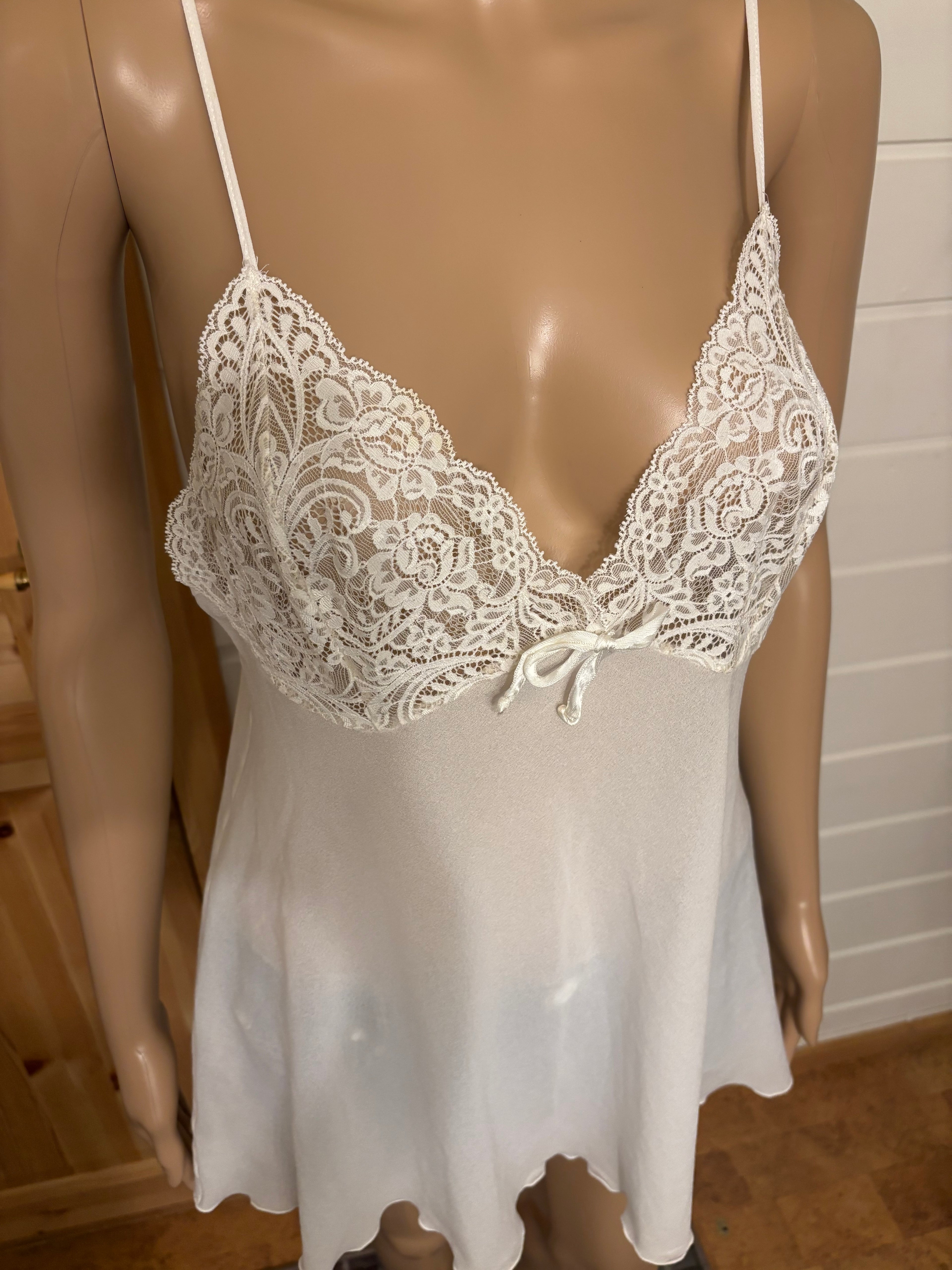 Hvit Mesh Topp Blonder