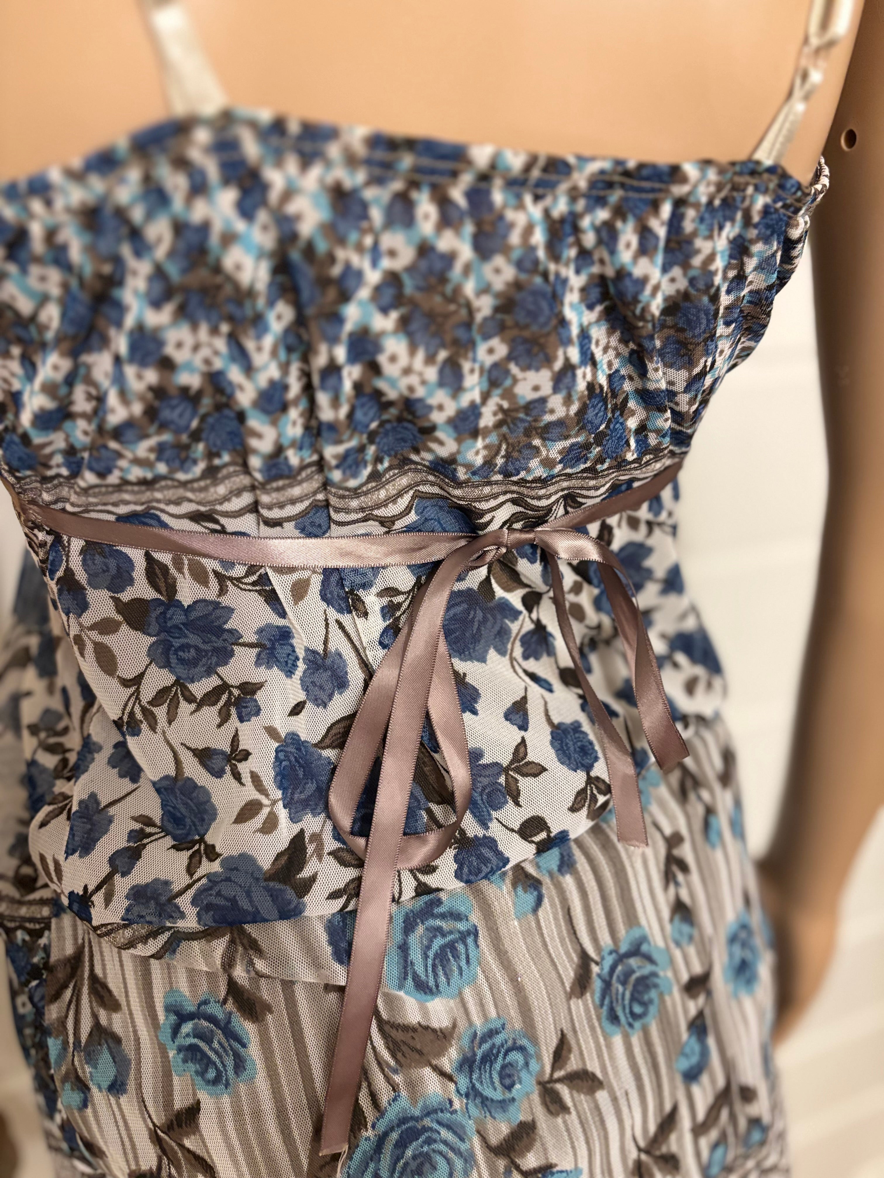 Mønstret Babydoll Topp