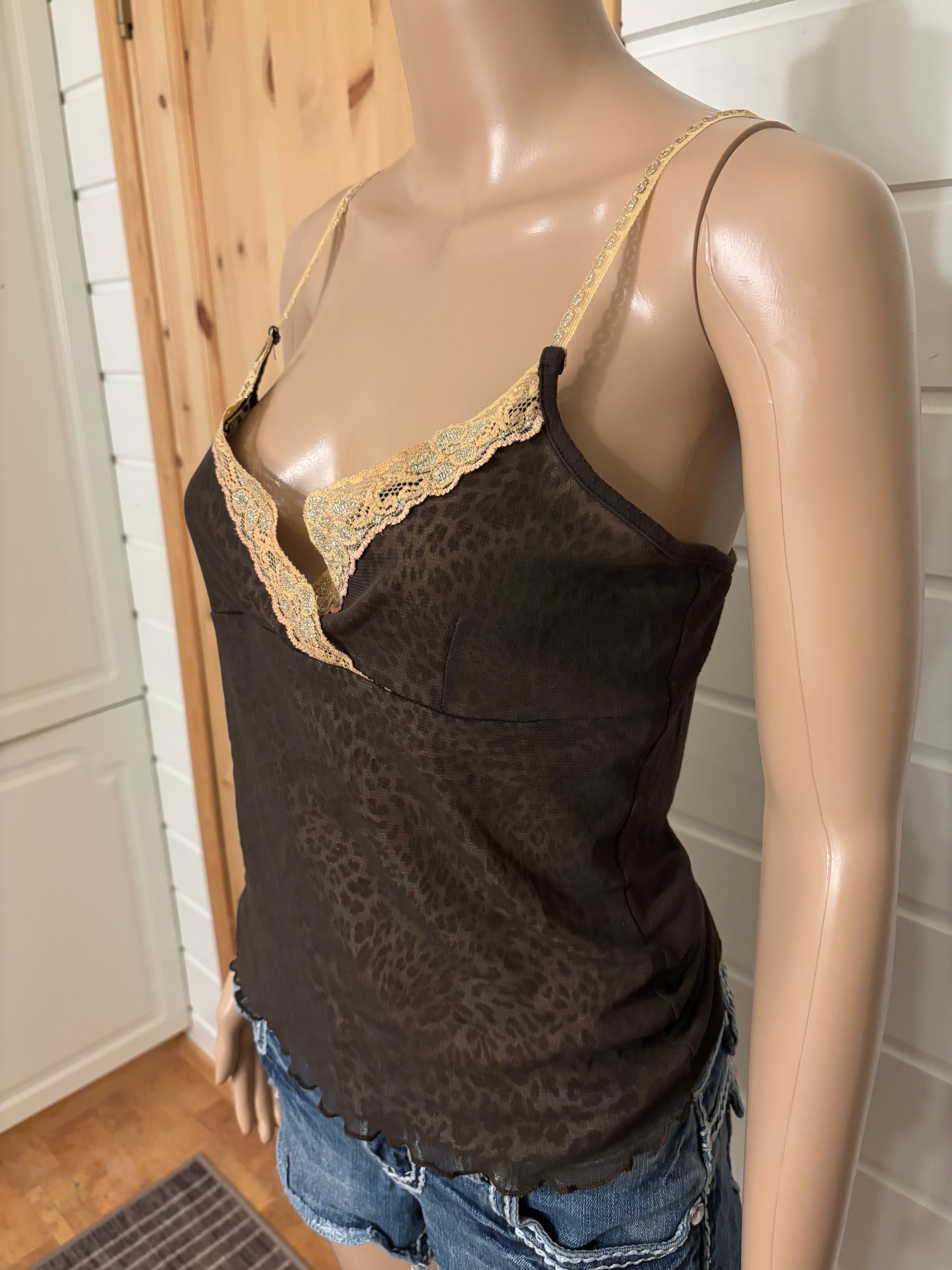 Leopard Print Topp Blonder