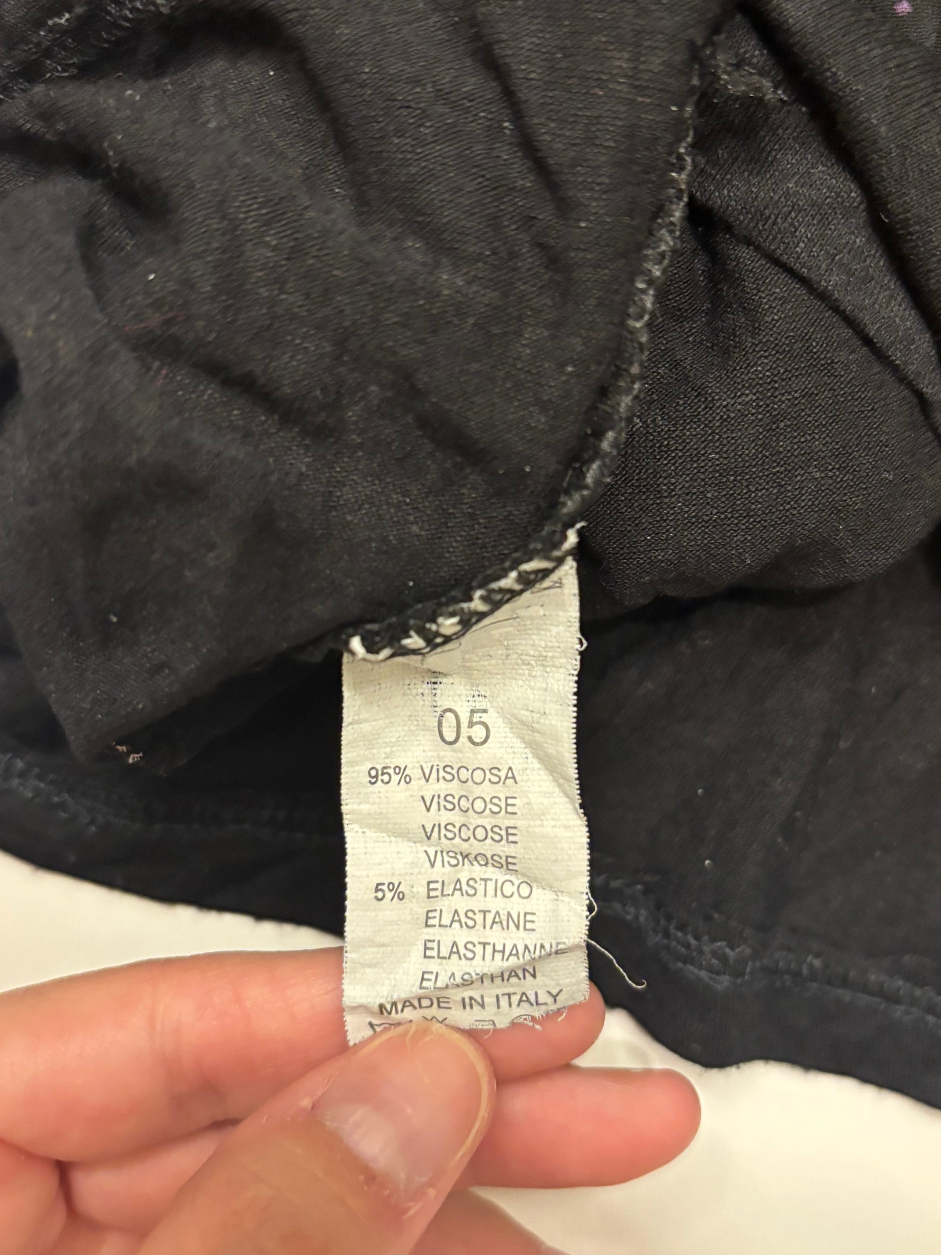 Mønstret Topp Lilla Svart