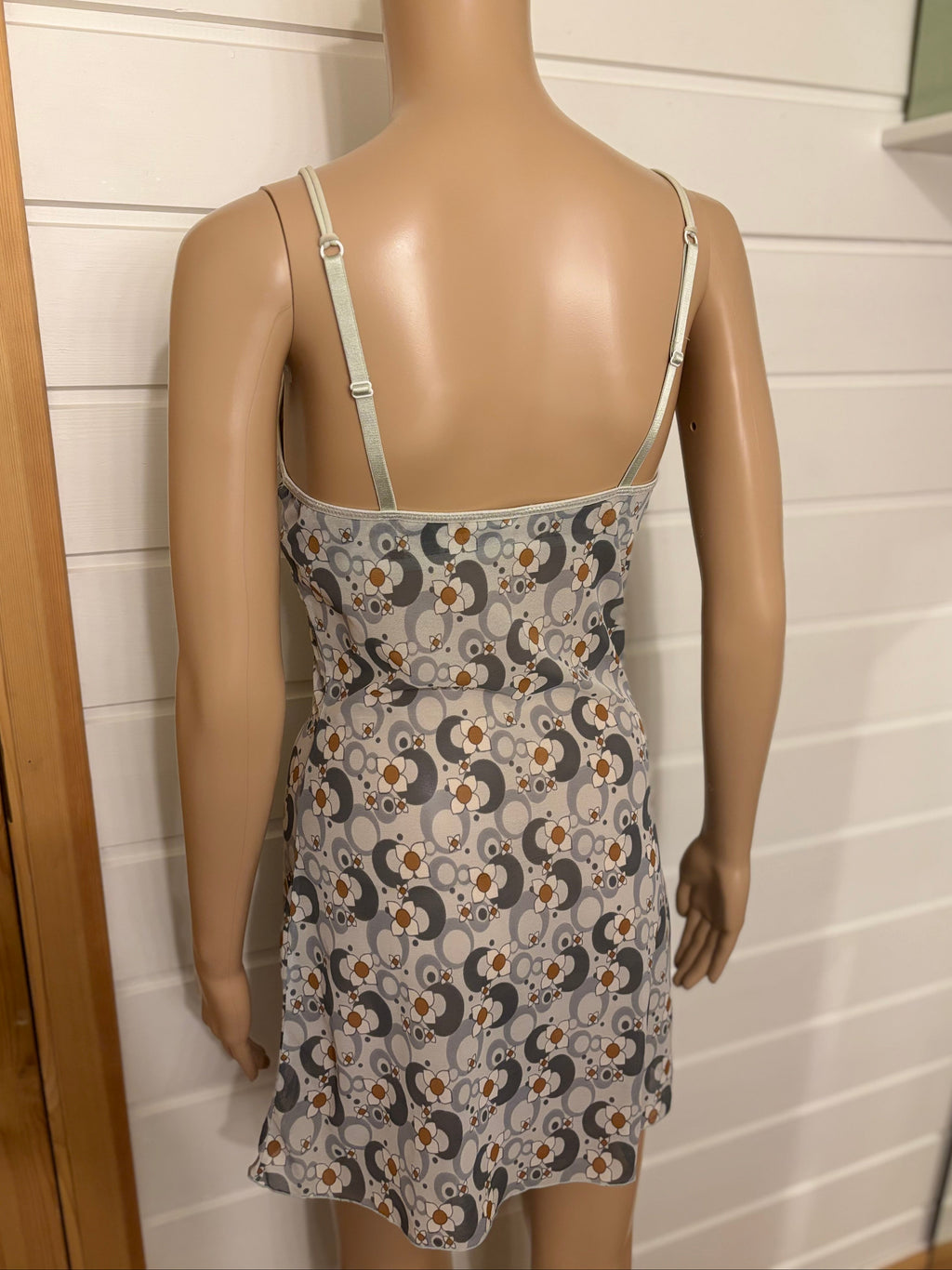 Mønstret Mesh Mini Kjole