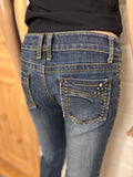 Vintage Jeans Straight Pyntede Lommer