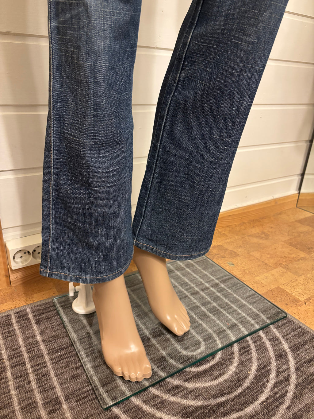 Mørkeblå Jeans Sleng