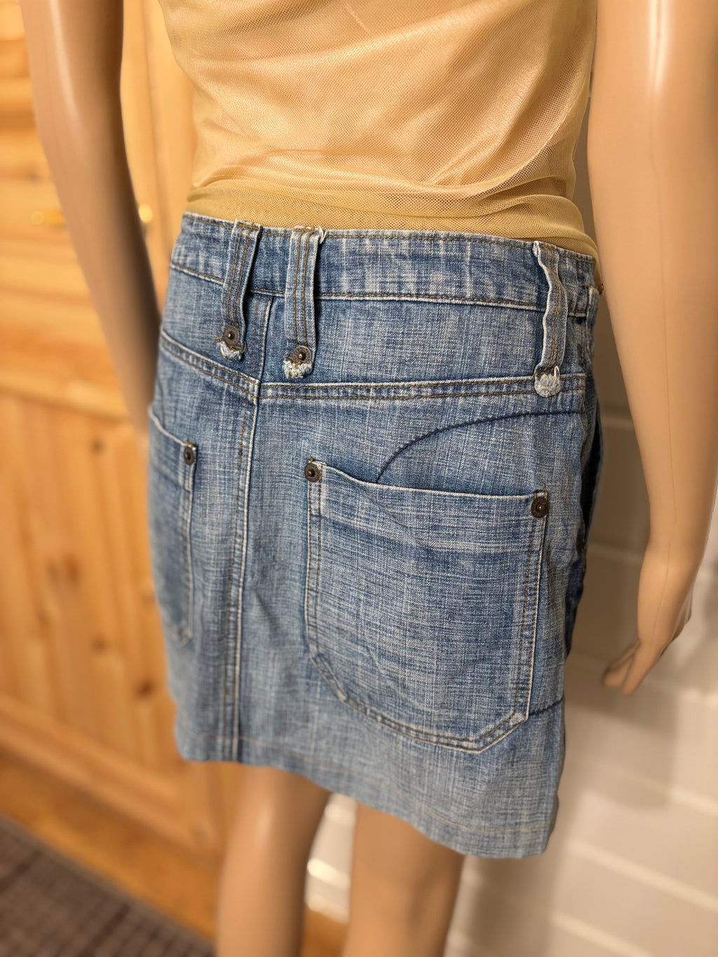 Mini Denim Skjørt