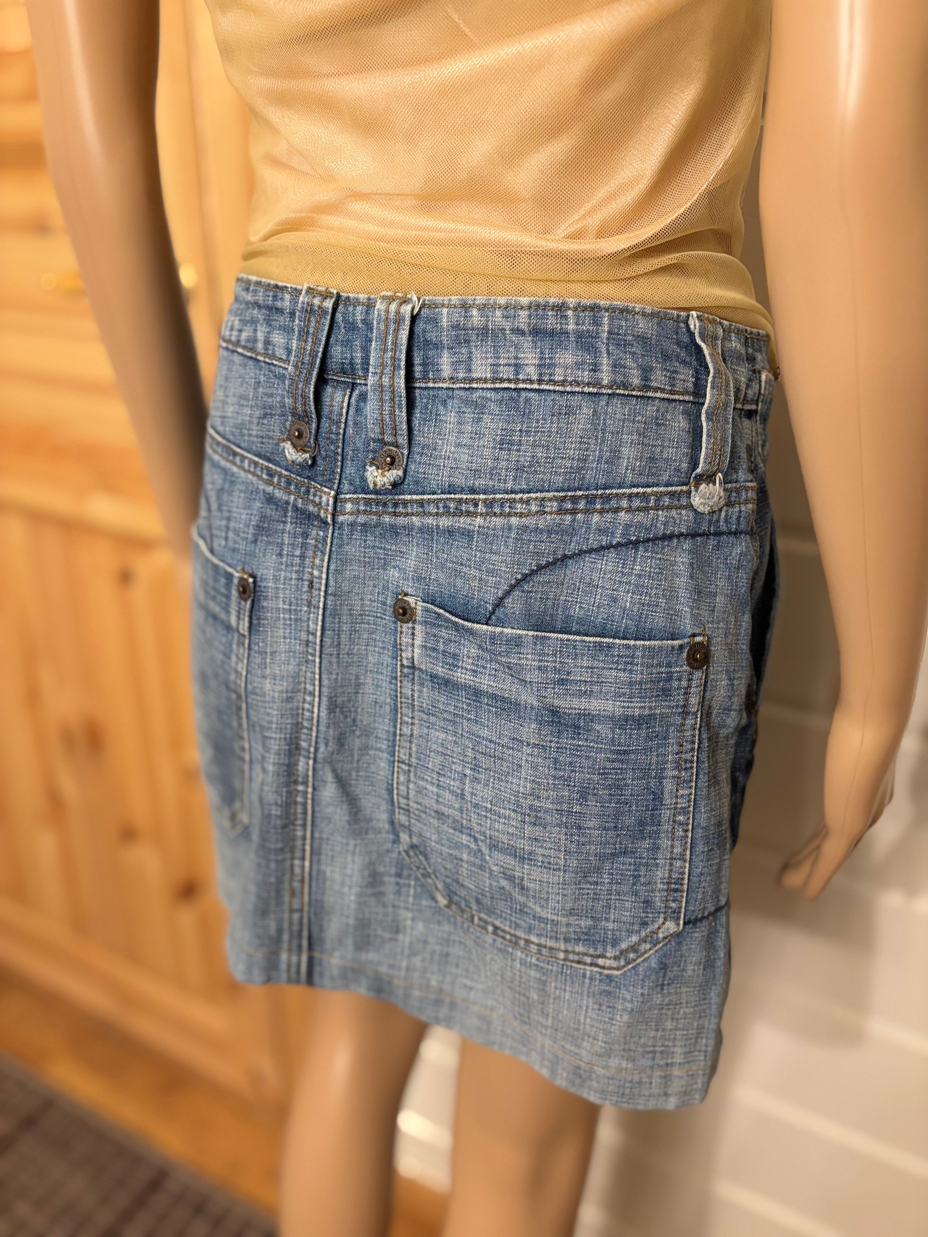 Mini Denim Skjørt