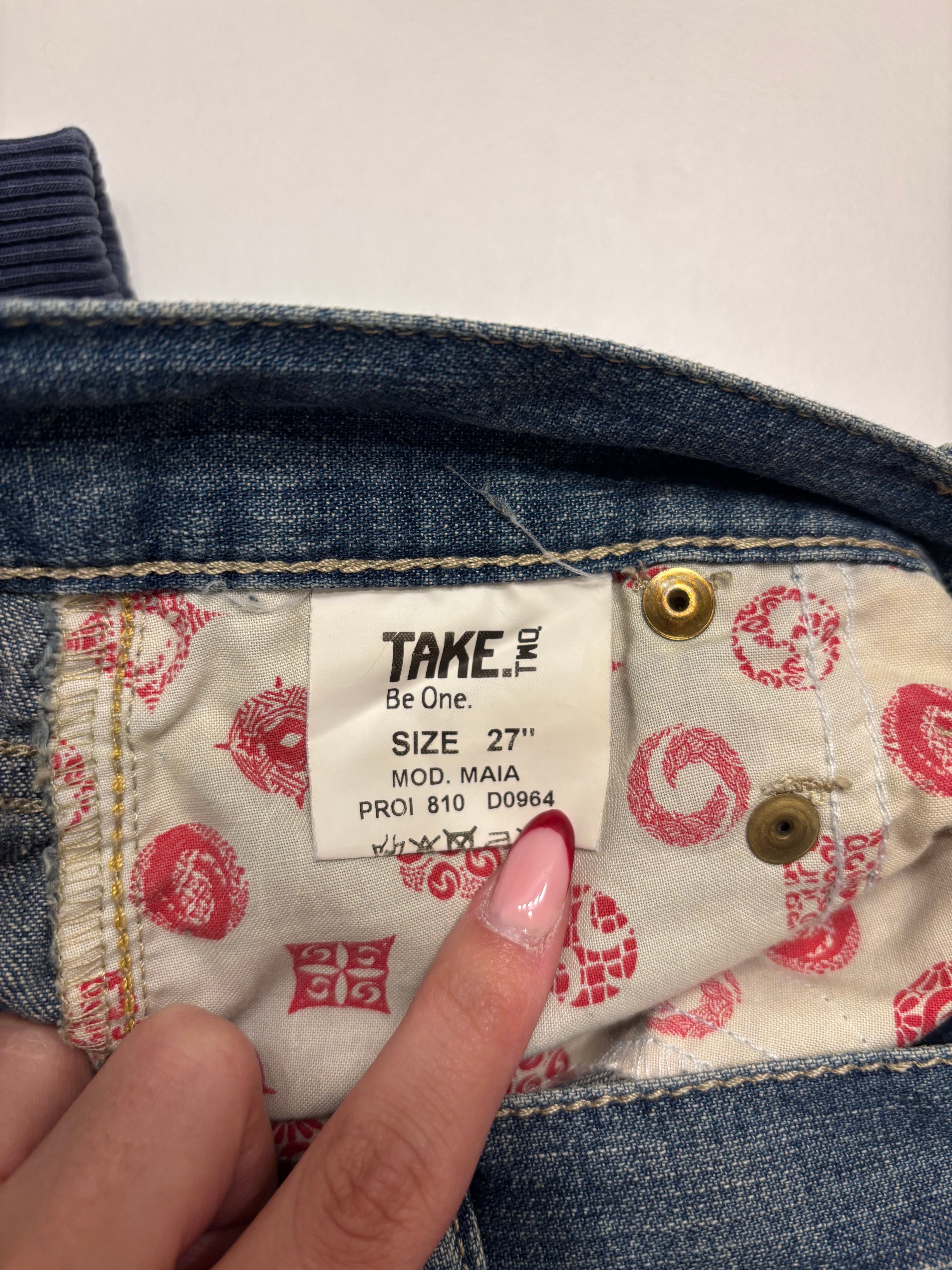 Y2K Denim Shorts Pyntede Lommer