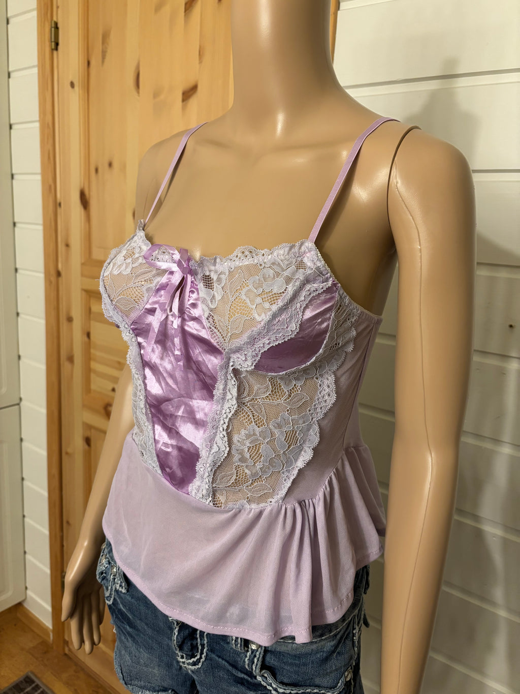 Lyselilla Topp Mesh Blonder Velvet