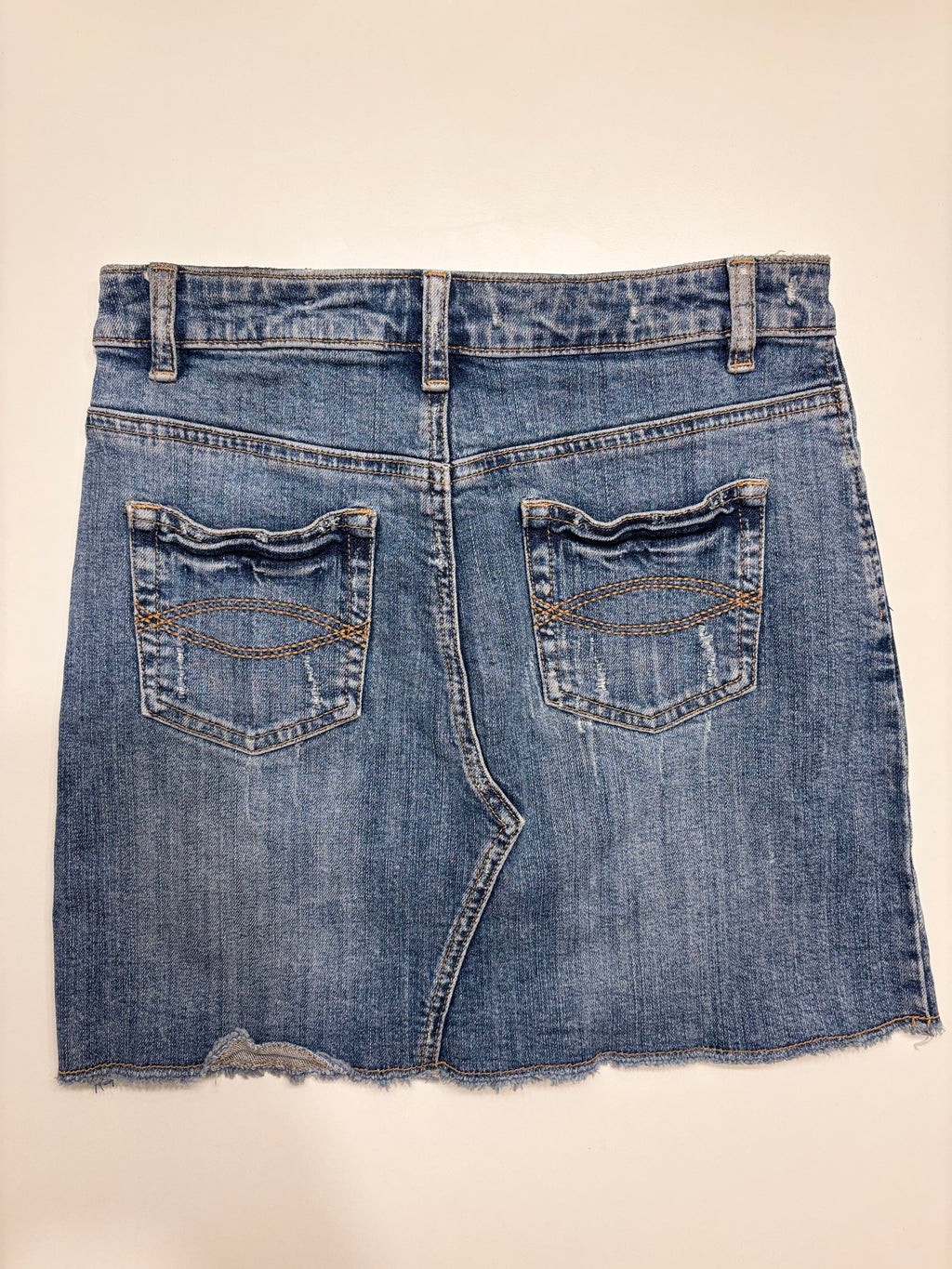 Denim Mini Skjørt Paljetter