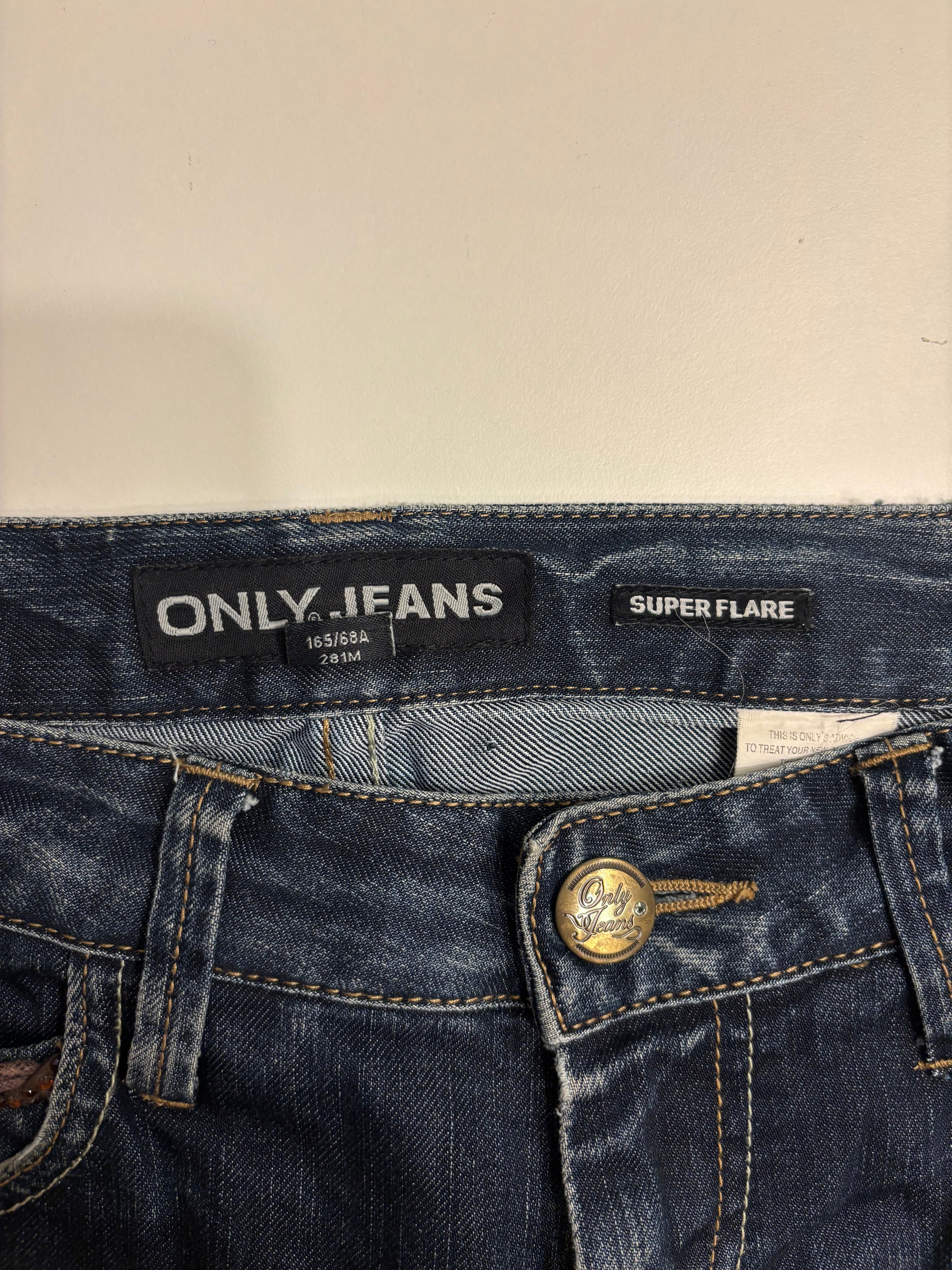 Only Vintage Jeans Sleng Borderte Lommer