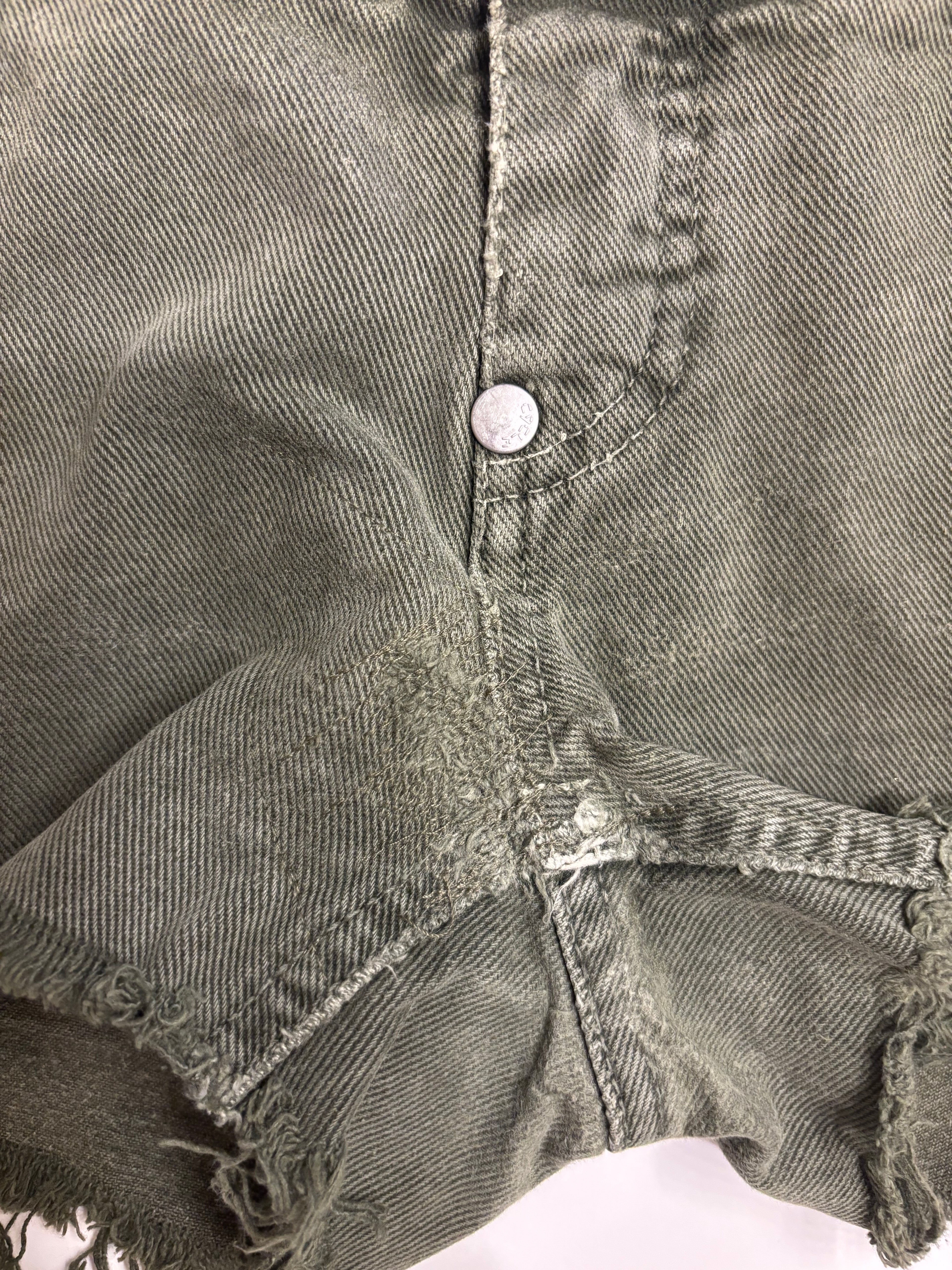 Grønn Denim Shorts