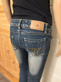 Vintage Jeans Sleng Pyntede Lommer