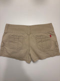 Beige Denim Shorts