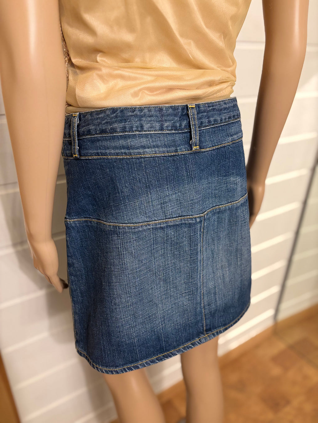 Mini Denim Skjørt