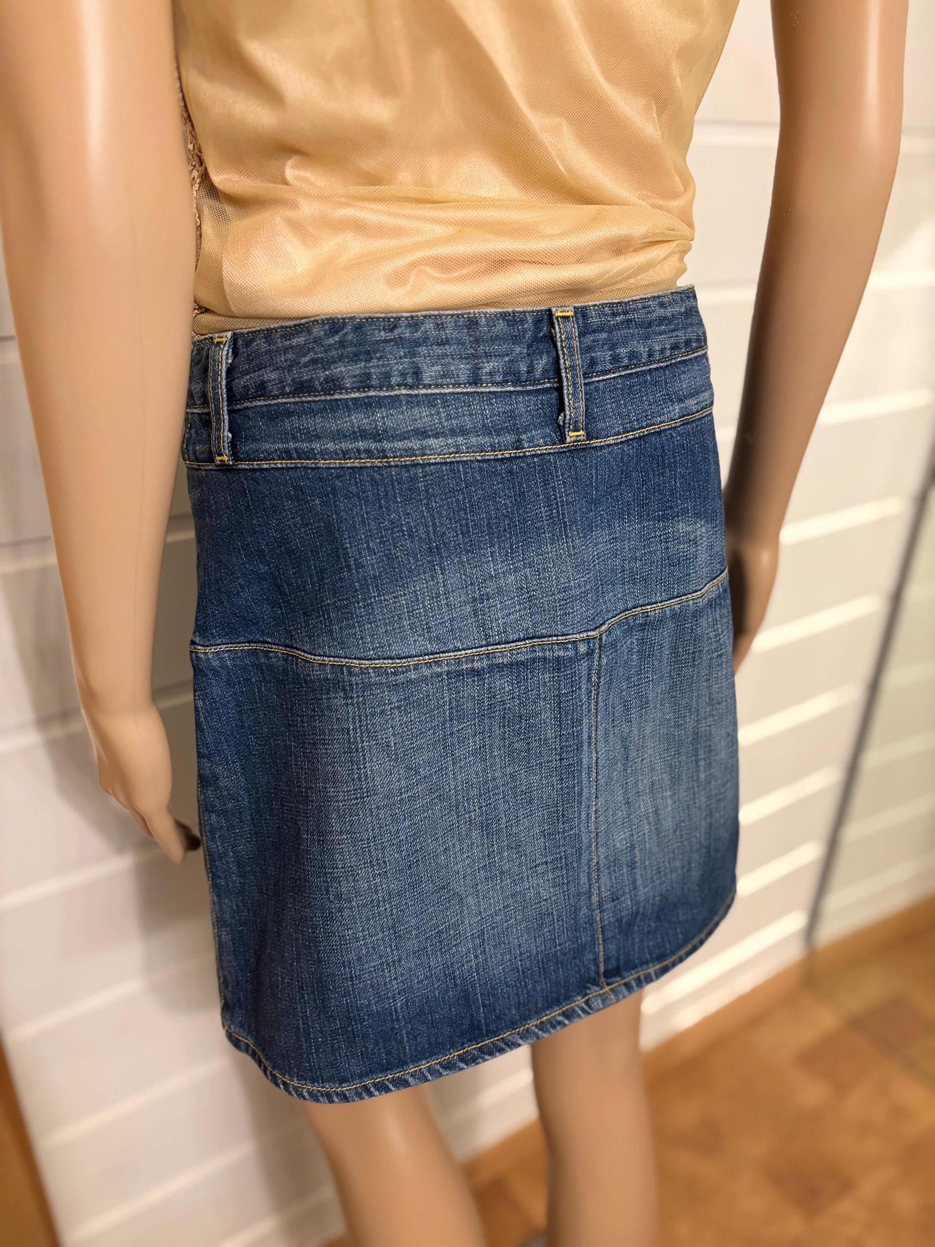 Mini Denim Skjørt