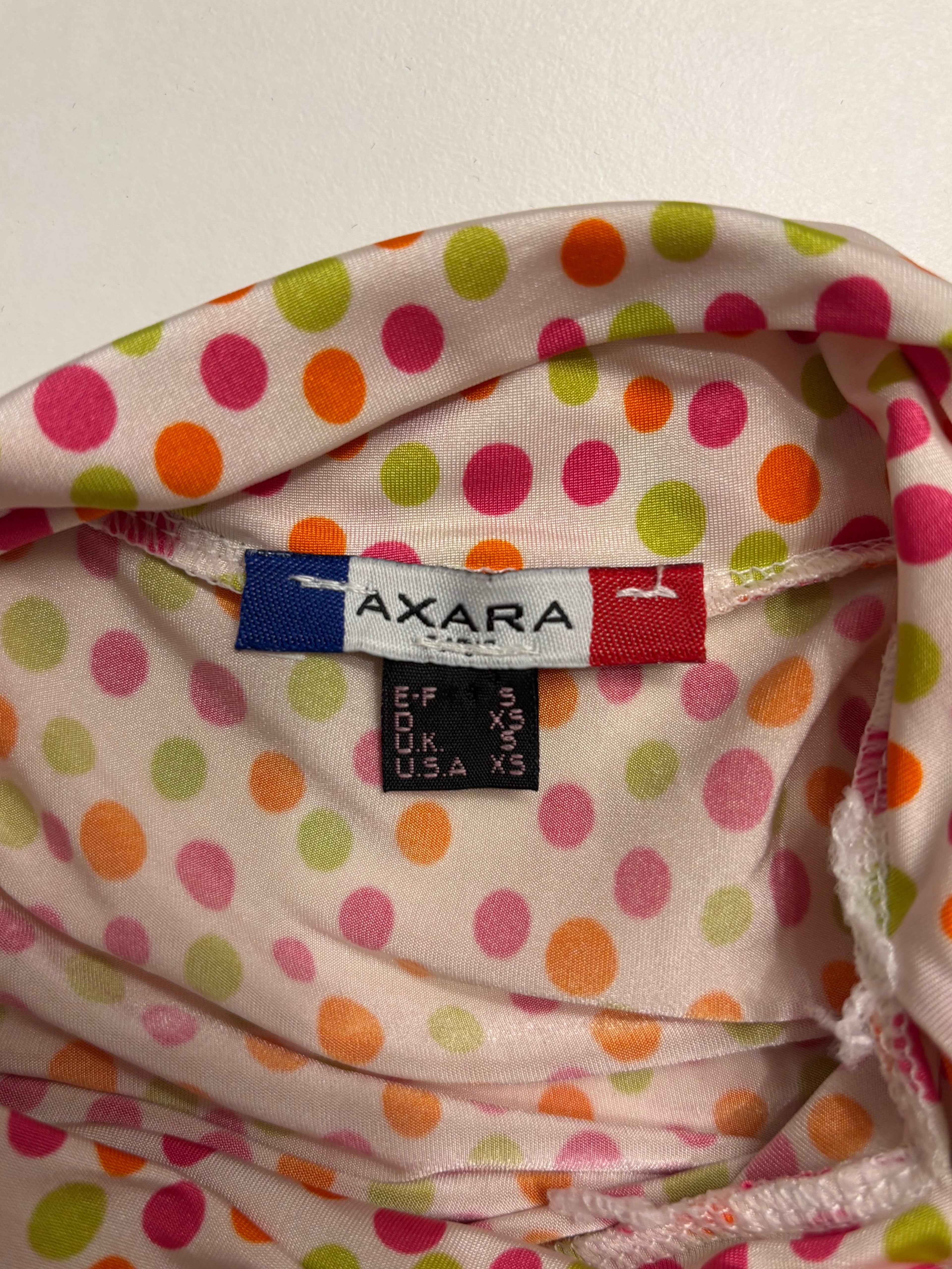 Rosa Oransje Polkadott Prikker Topp