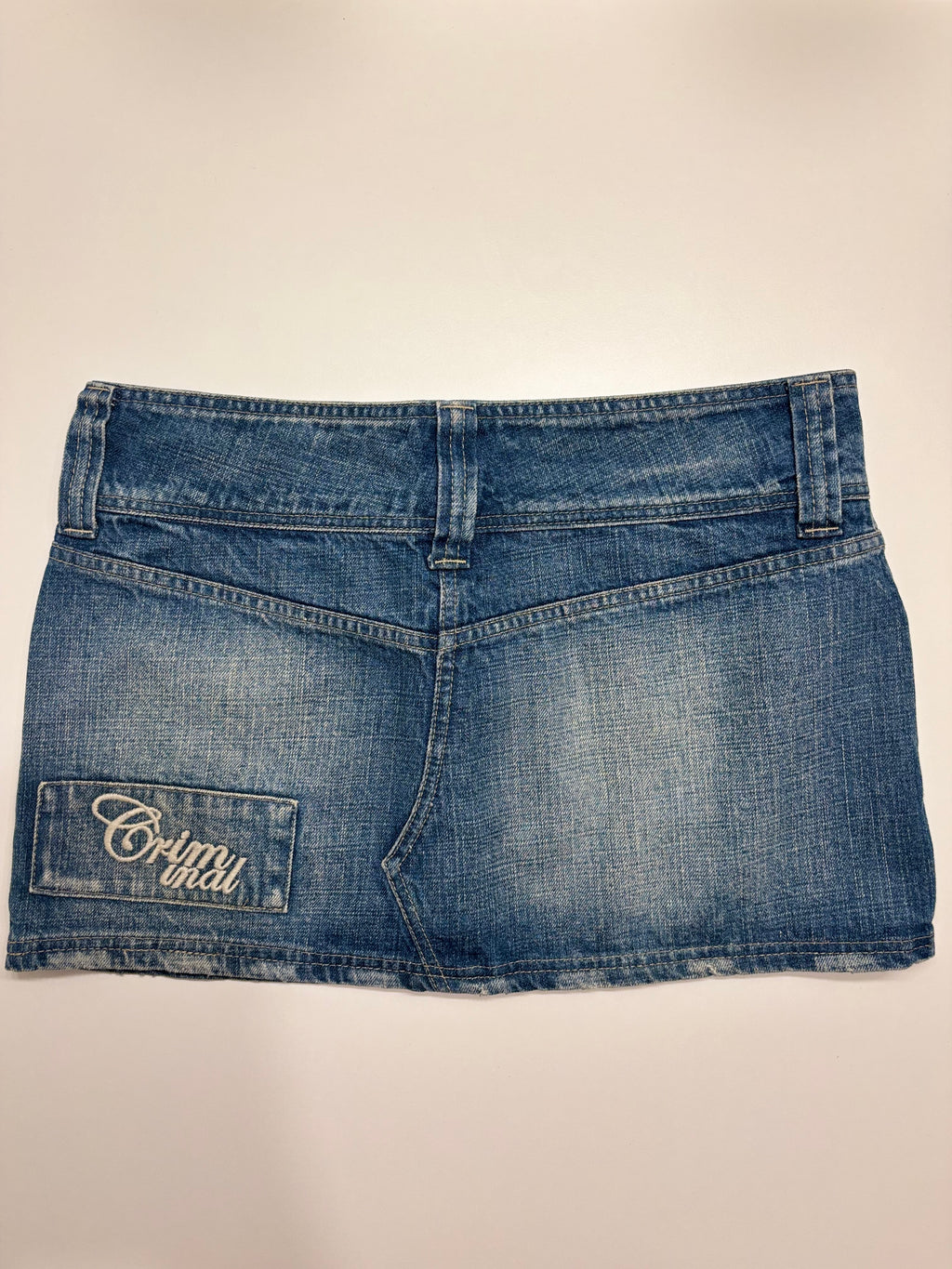 Denim Mini Skjørt
