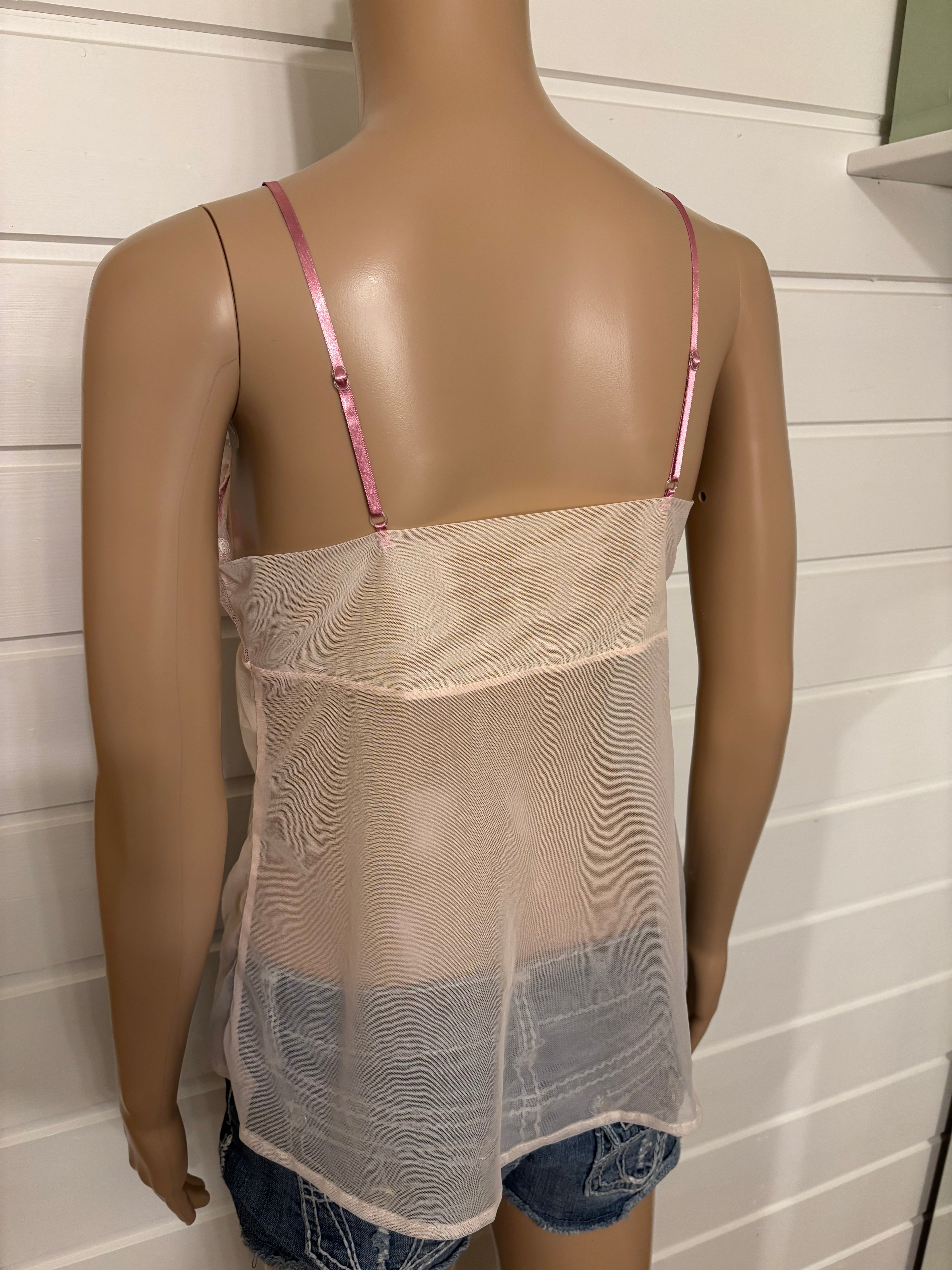 Lyserosa Mesh Topp