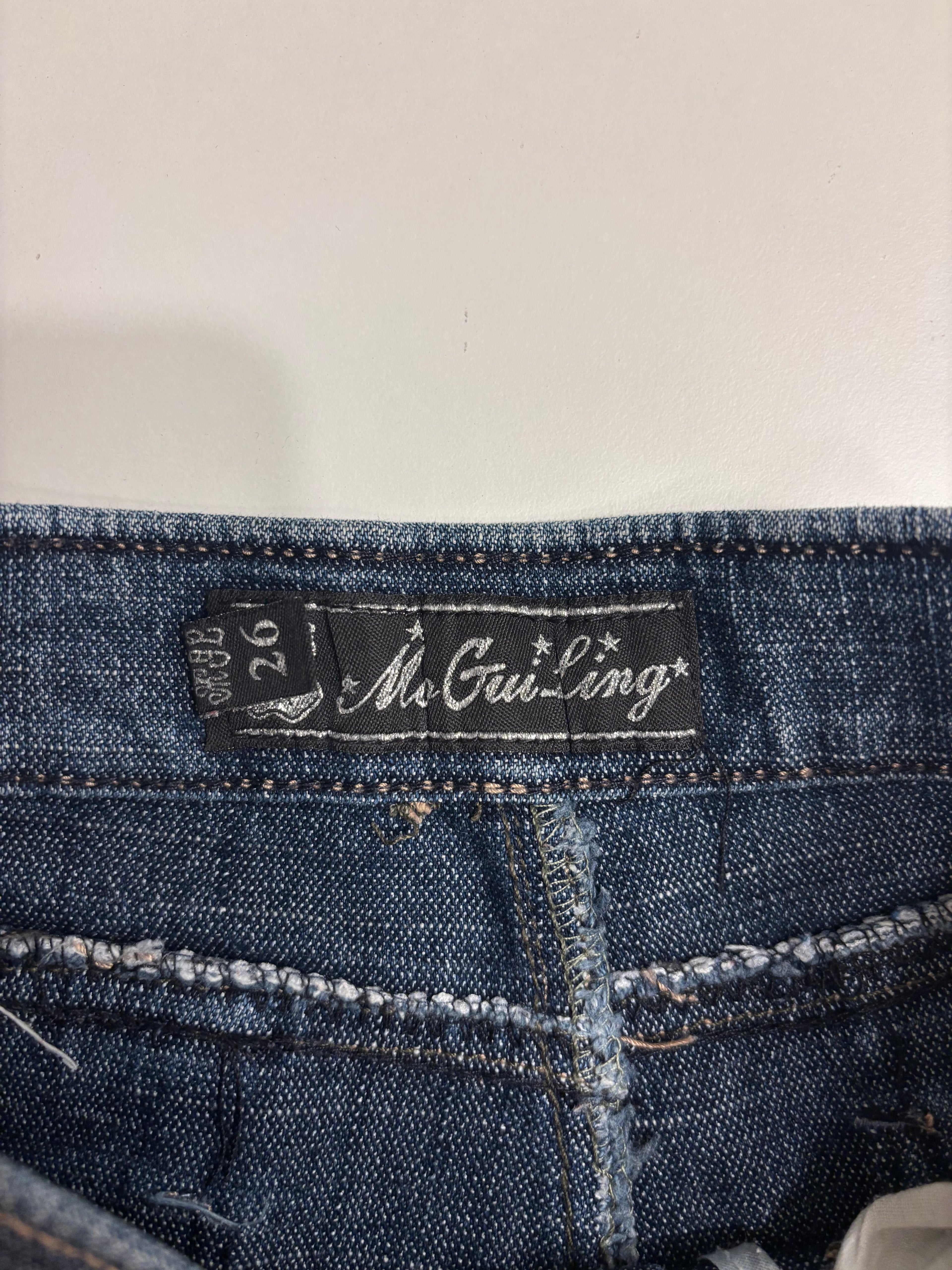 Vintage Jeans Sleng Pyntede Lommer