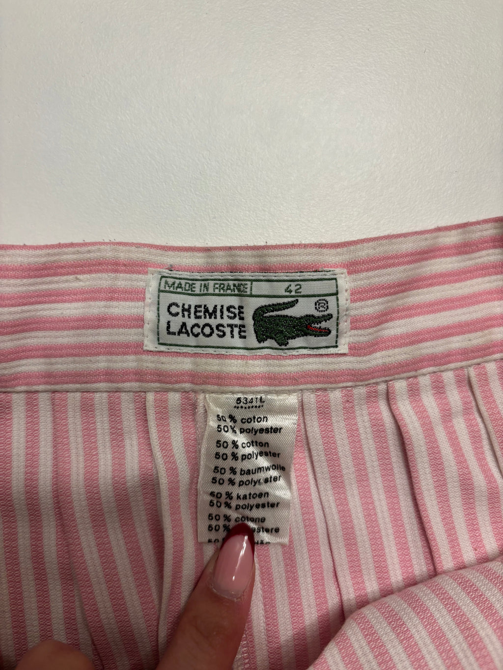 Rosa Lacoste Tennisskjørt