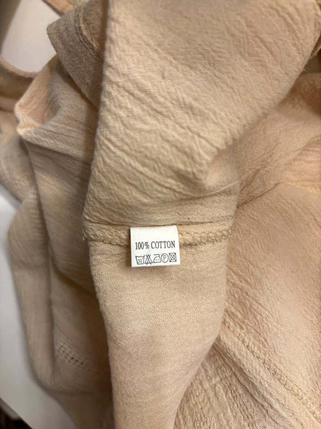 Beige Bomull Topp