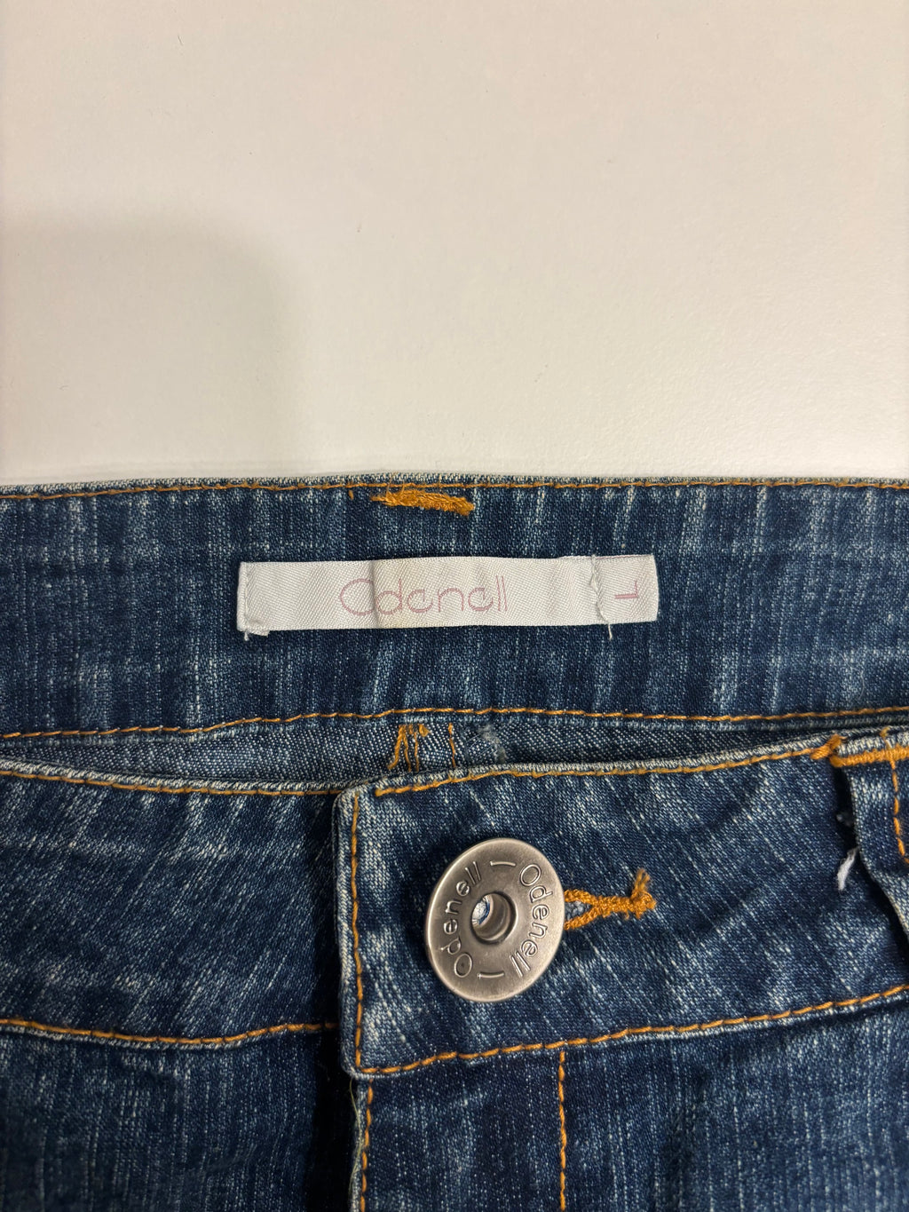 Vintage Jeans Sleng Broderte Lommer