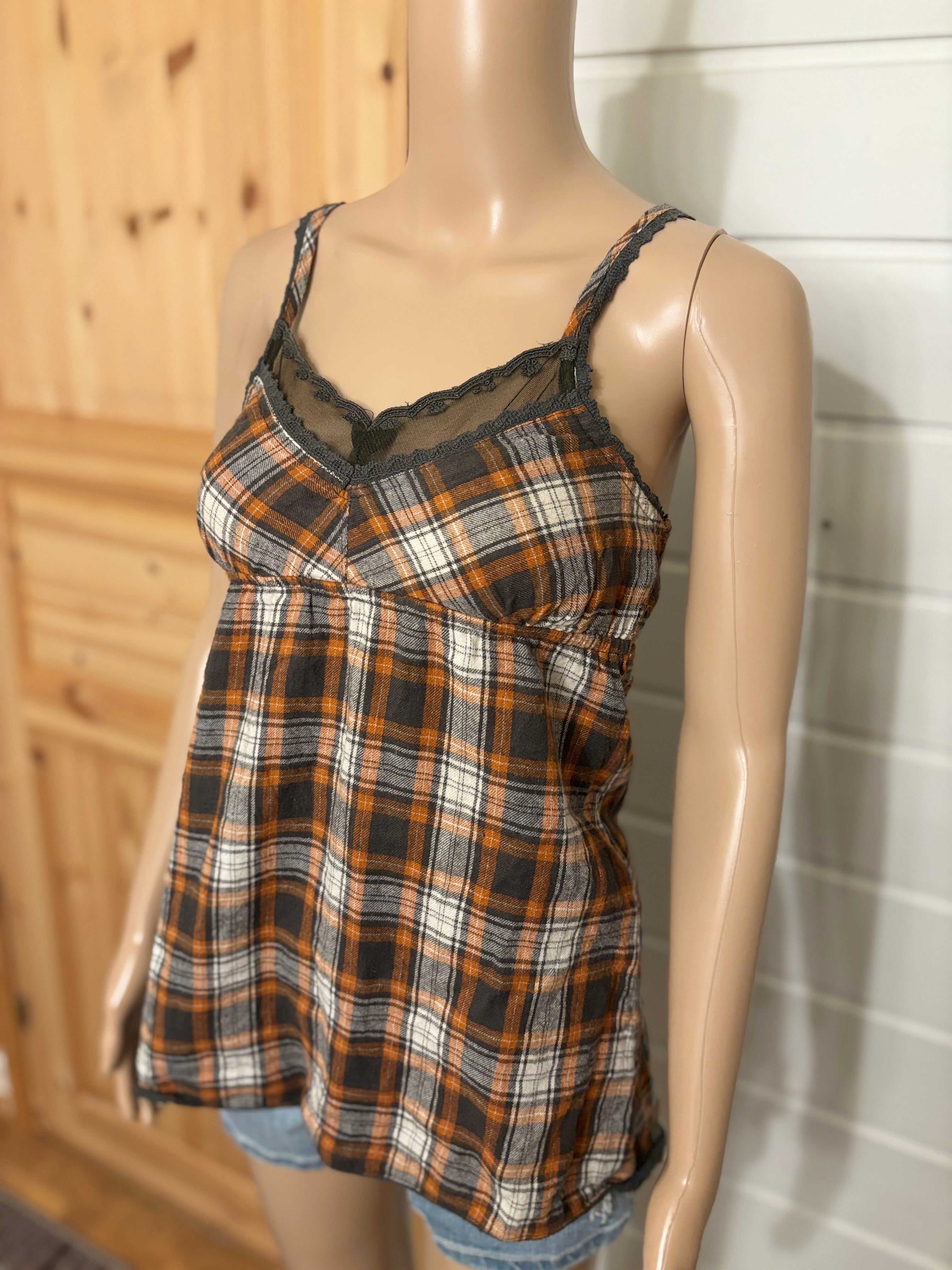 Rutete Topp Blonde Detaljer