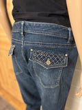 Vintage Jeans Bootcut Pyntede Lommer