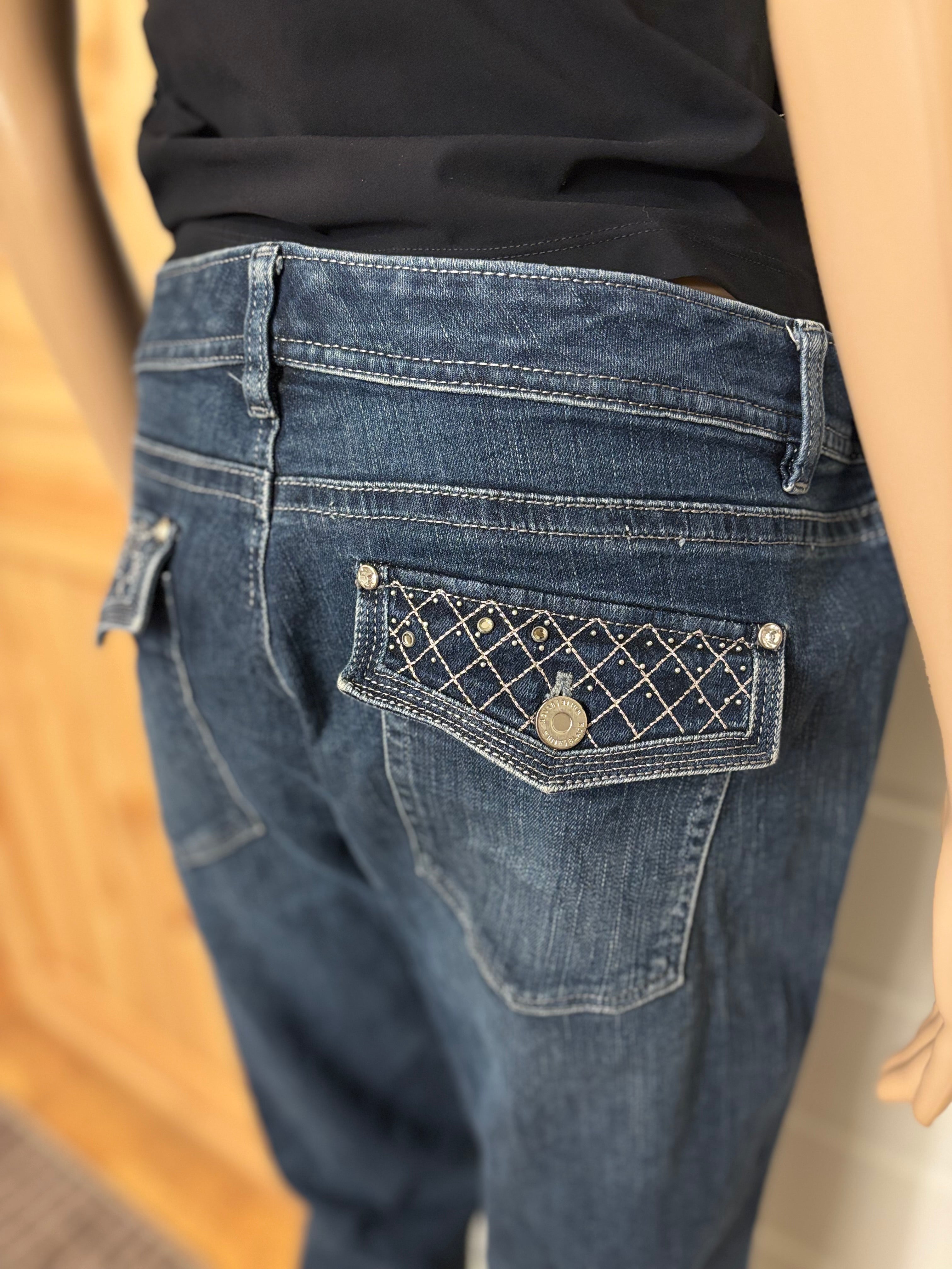 Vintage Jeans Bootcut Pyntede Lommer