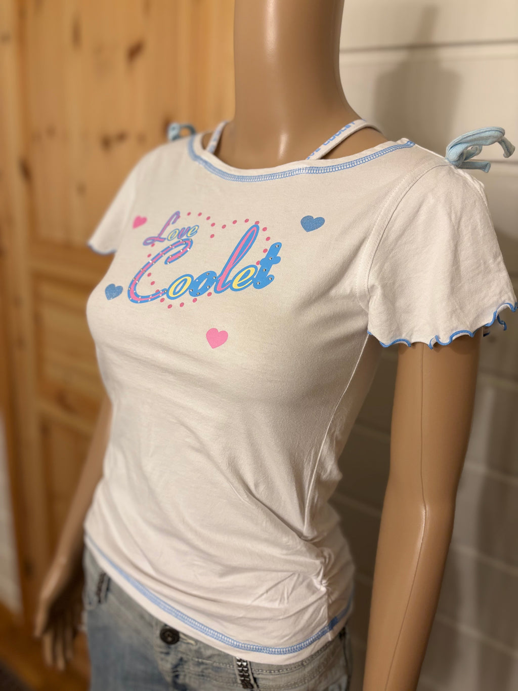 "Love Coolet" Hvit T-skjorte