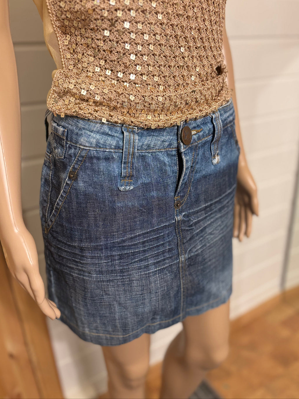Mini Denim Skjørt