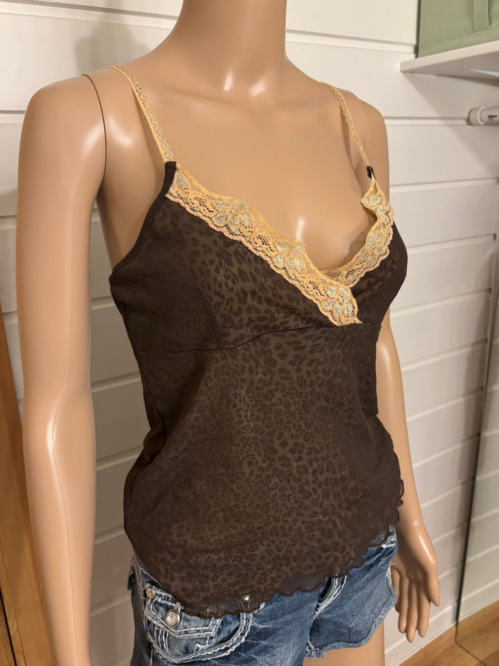 Leopard Print Topp Blonder