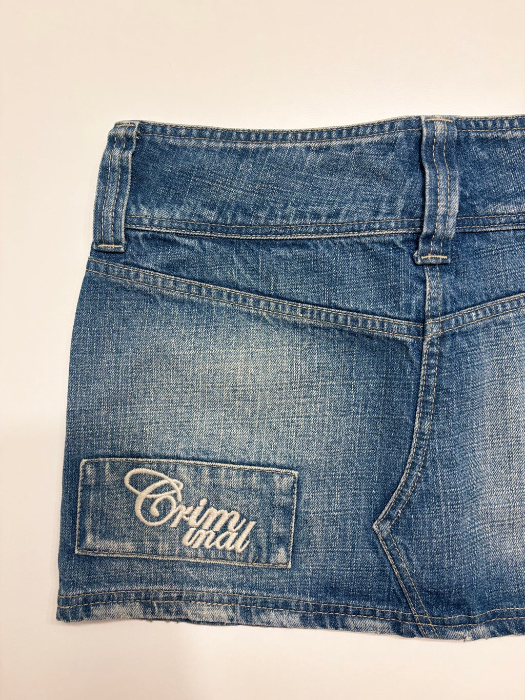 Denim Mini Skjørt