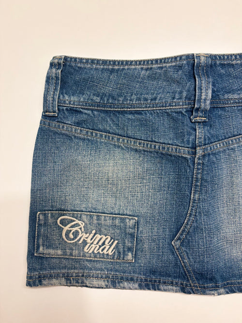 Denim Mini Skjørt